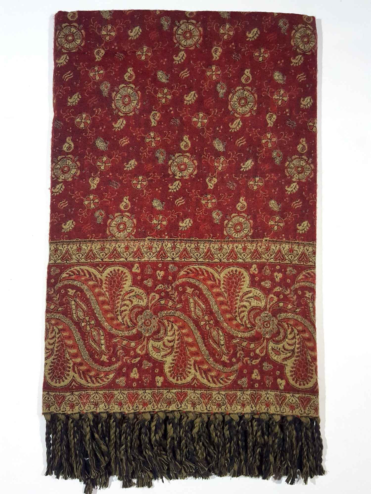Dhaka Shawl, Multicolor Durable Acrylic Shawl <span Style=