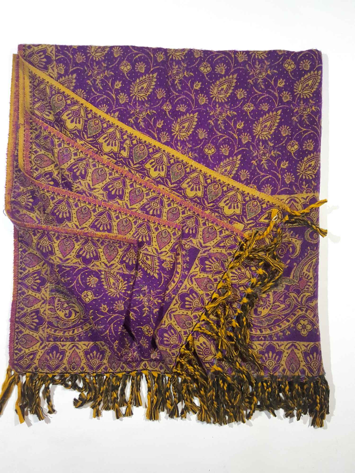 Dhaka Shawl, Multicolor Durable Acrylic Shawl <span Style=