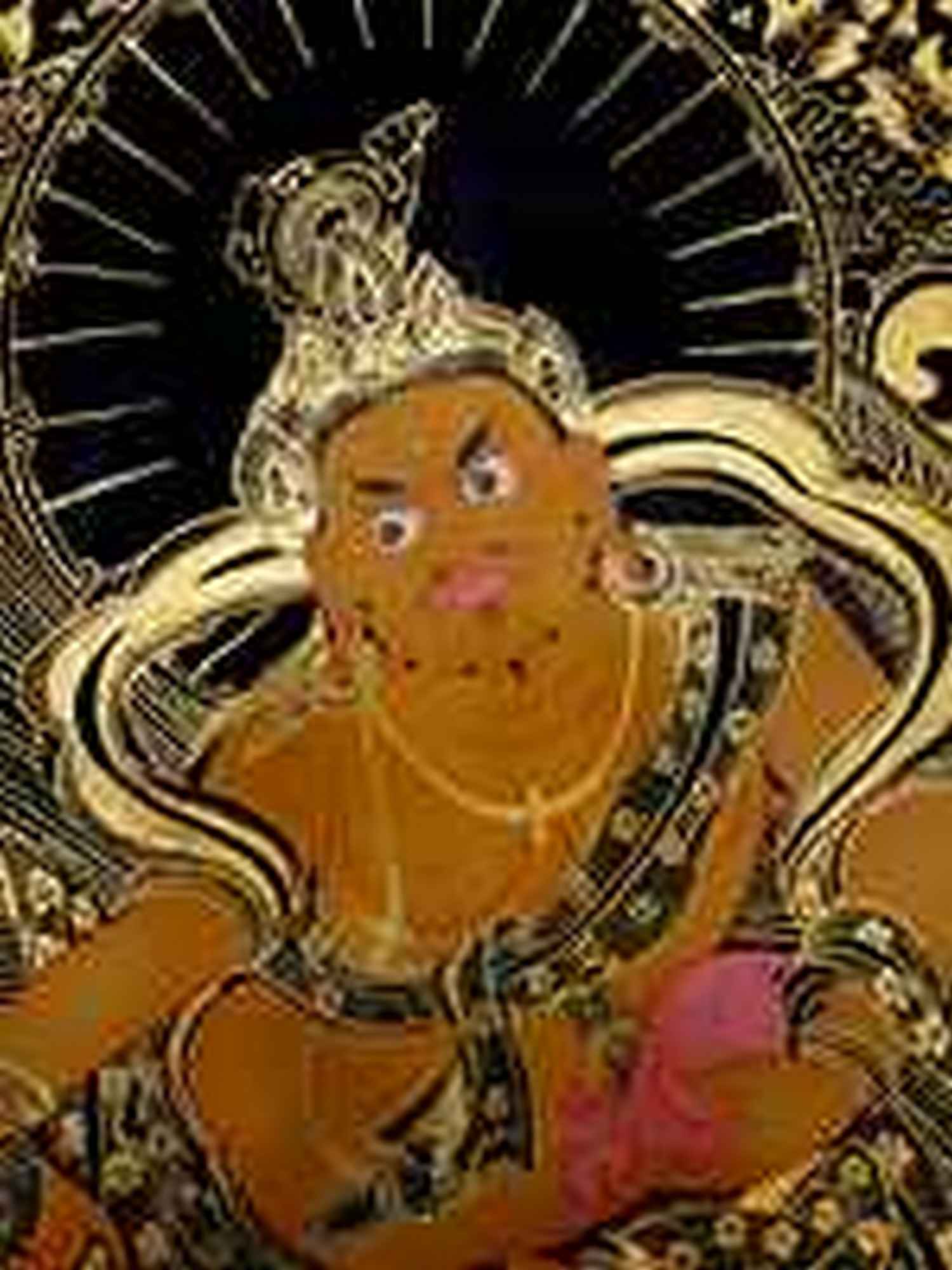 Yellow Jambhala Thangka <span Style=