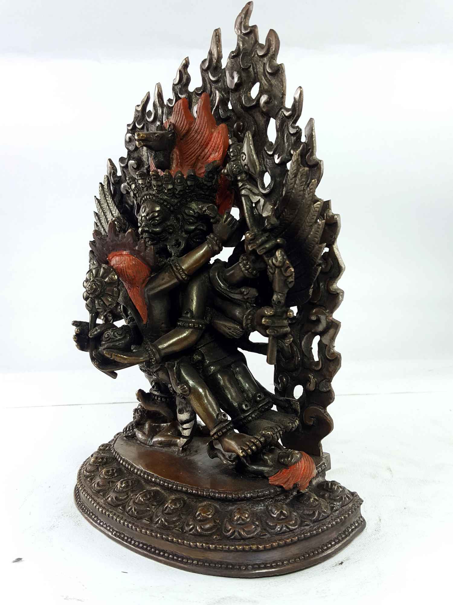 Statue Of Hayagriva - Heruka Copper Oxidized