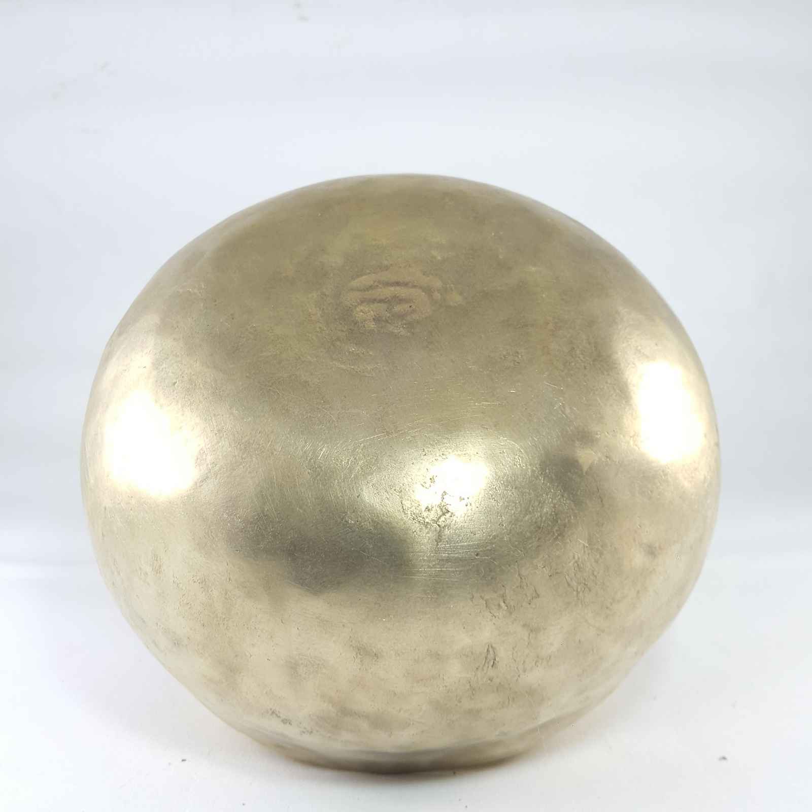 Old Hand Beaten Bronze kopre Singing Bowl, ultra Lightweight, professional Tool, select Accessories