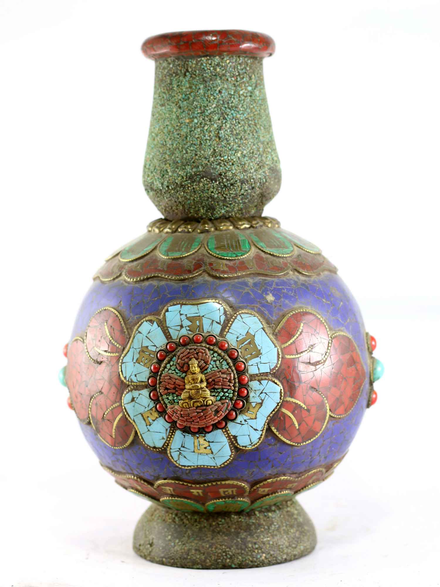Tibetan Flower Vase : Vase <span Style=