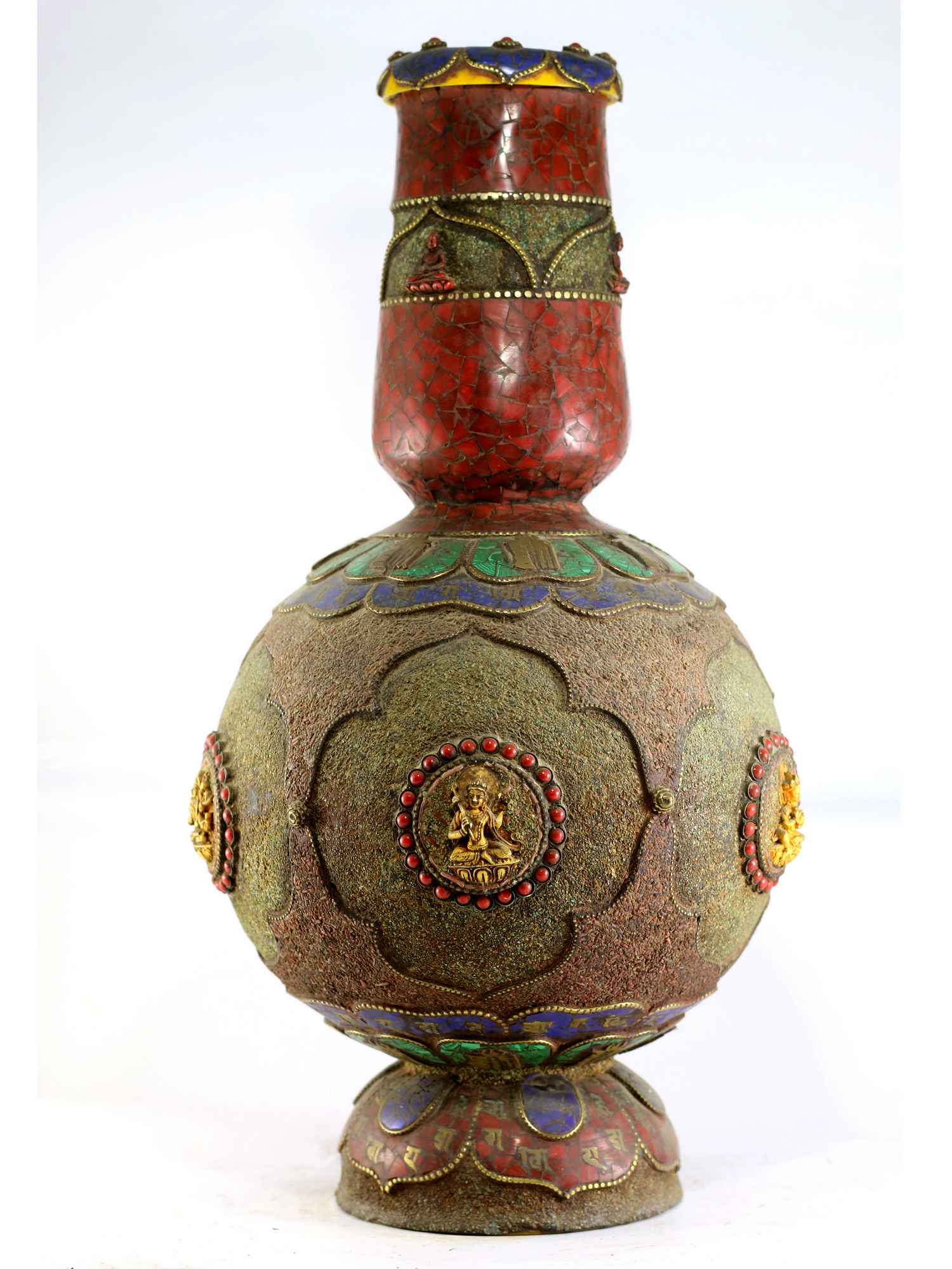 Tibetan Flower Vase : Vase <span Style=