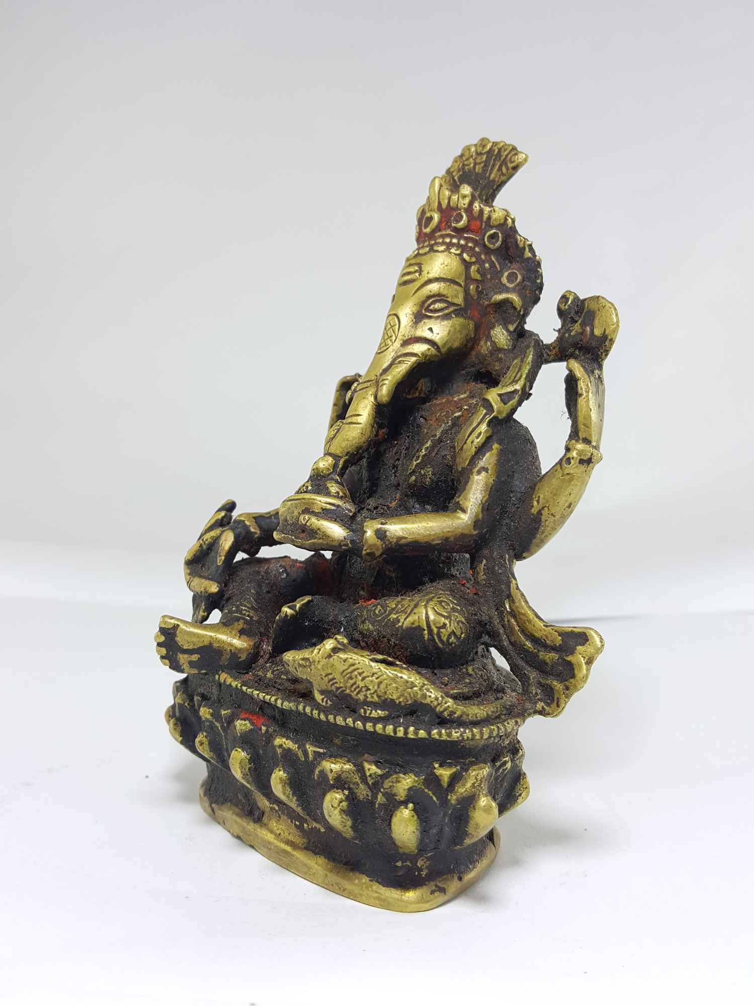 Brass Ganesh Statue Antique Finishing