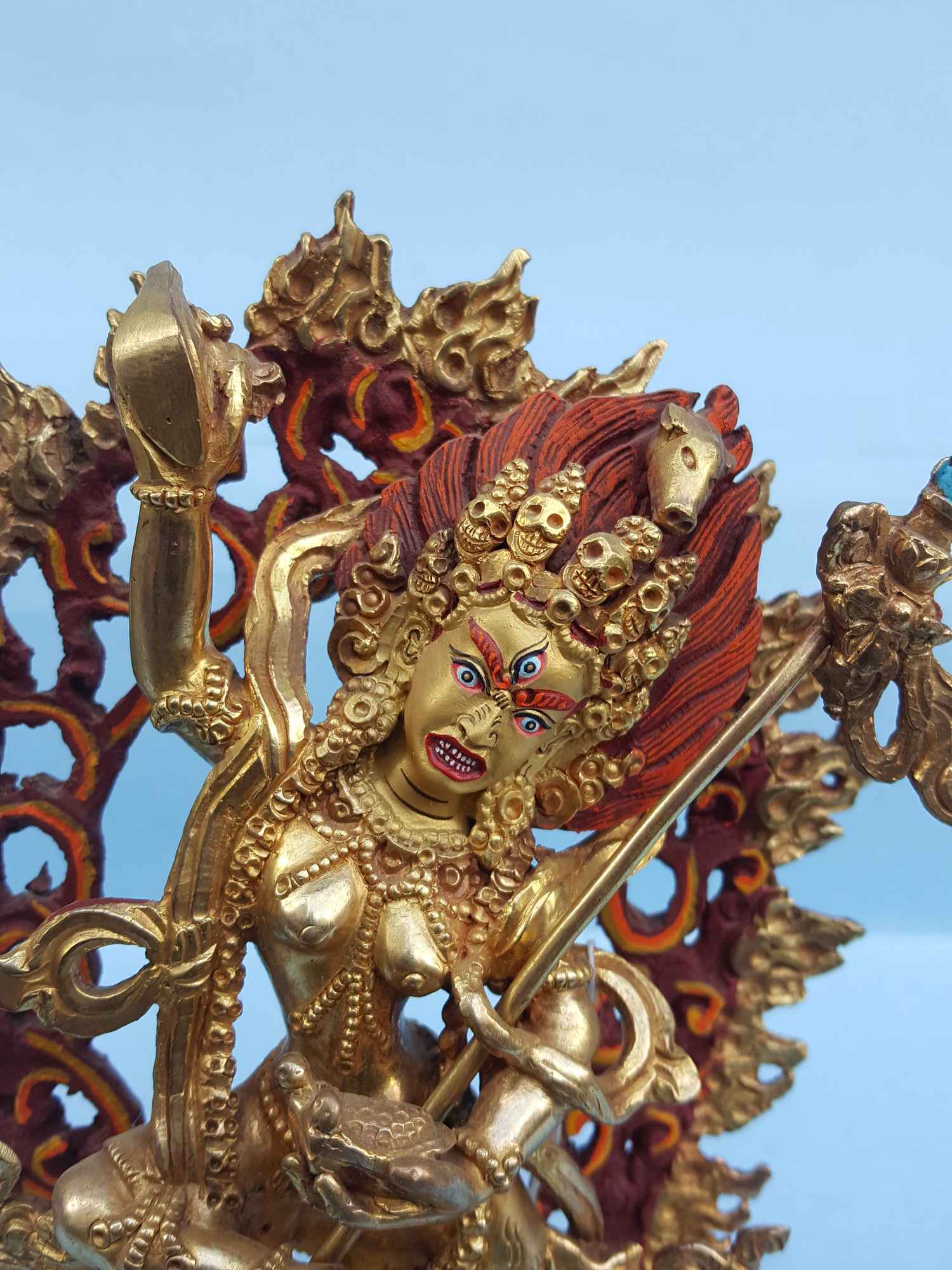 Vajravarahi - Dorje Phagmo Yogini Tibetan Handmade Statue <span Style=