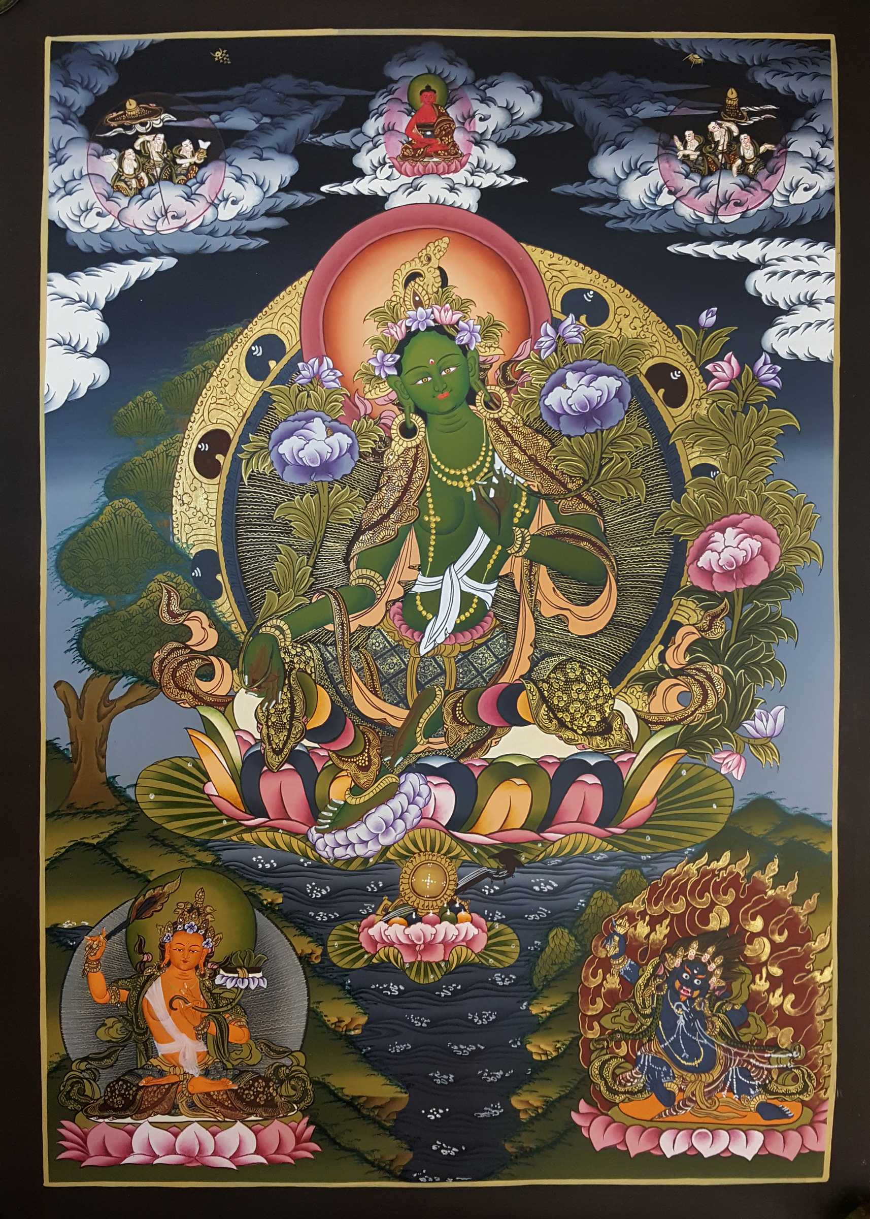 Tibetan Thangka <span Style=