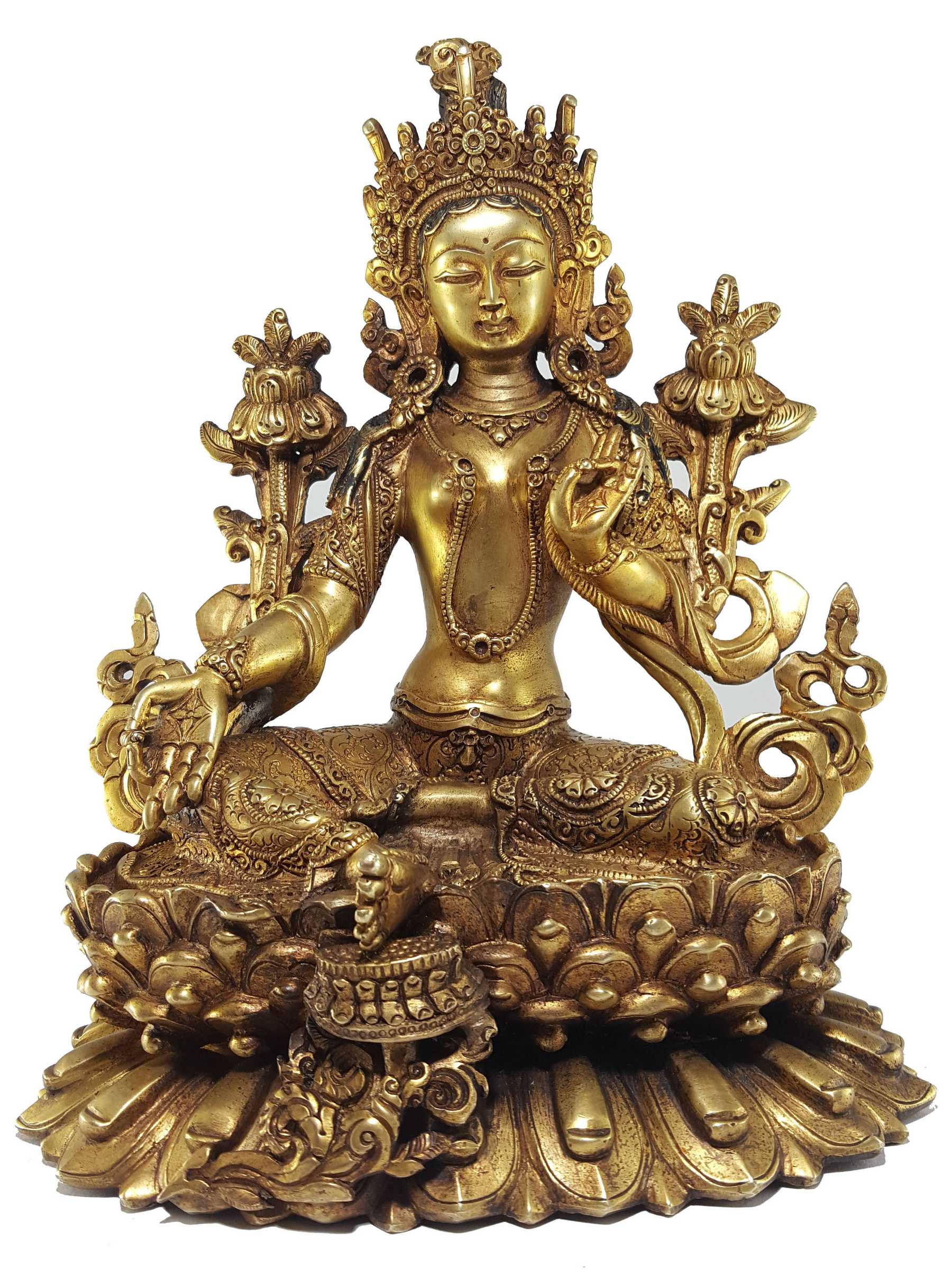 Green Tara Statue <span Style=