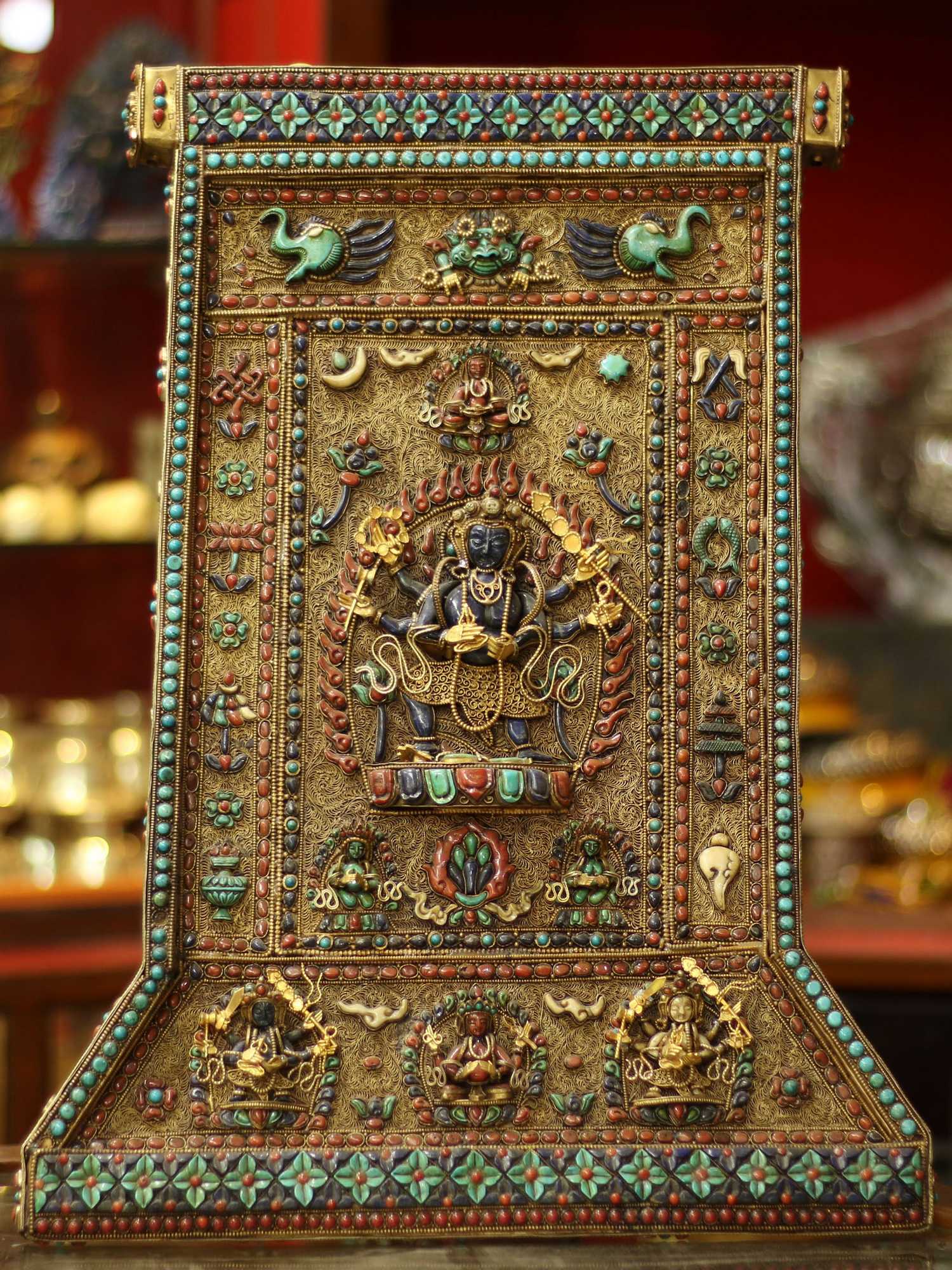 6 Arms Mahakala Wall Hanging <span Style=
