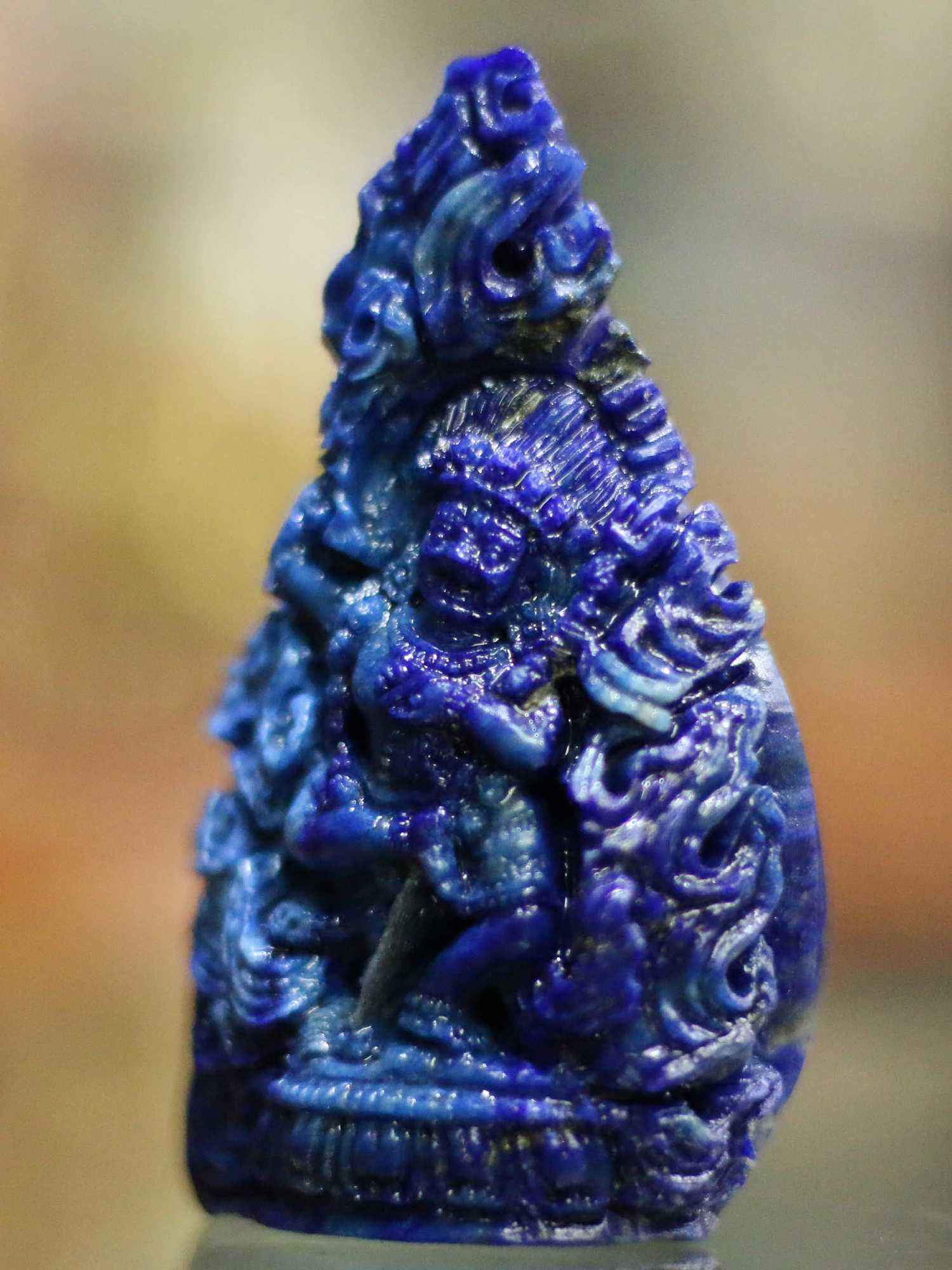lapis Lazuli Vajravarahi - Dorje Phagmo Yogini hand Carved