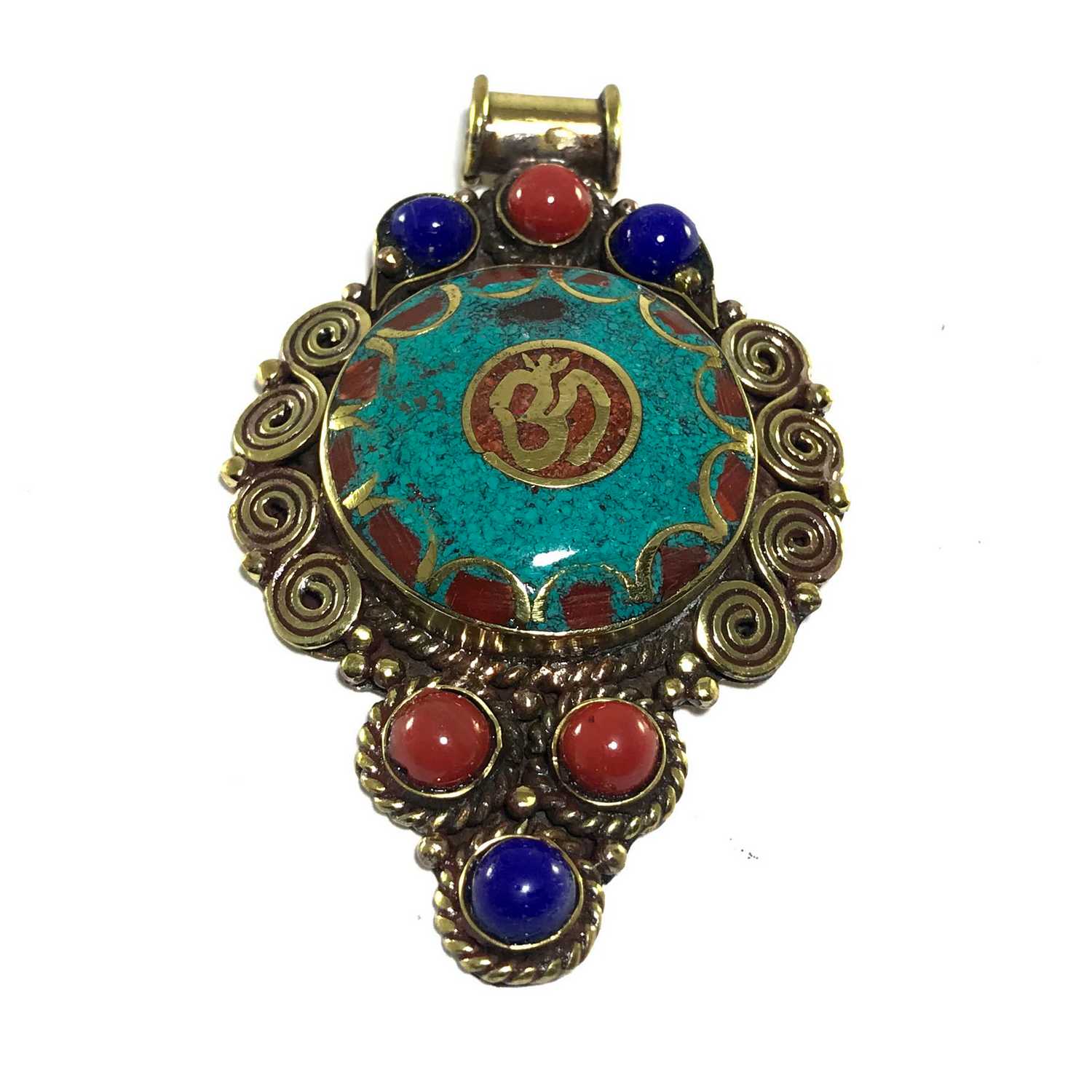 Tibetan Metal Pendant <span Style=