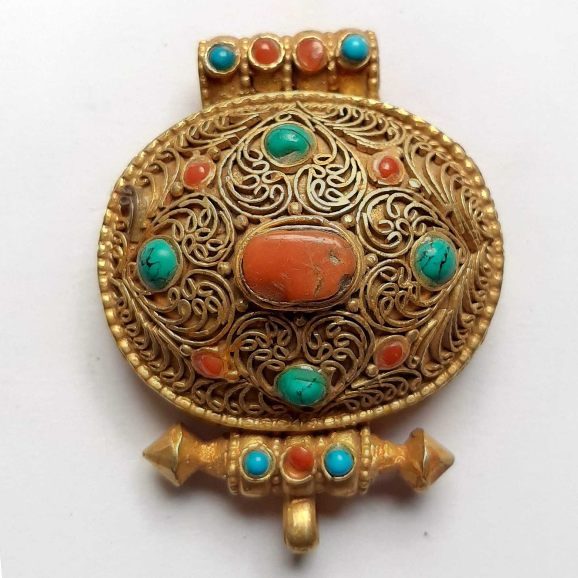 Tibetan Ghau Amulet, <span Style=