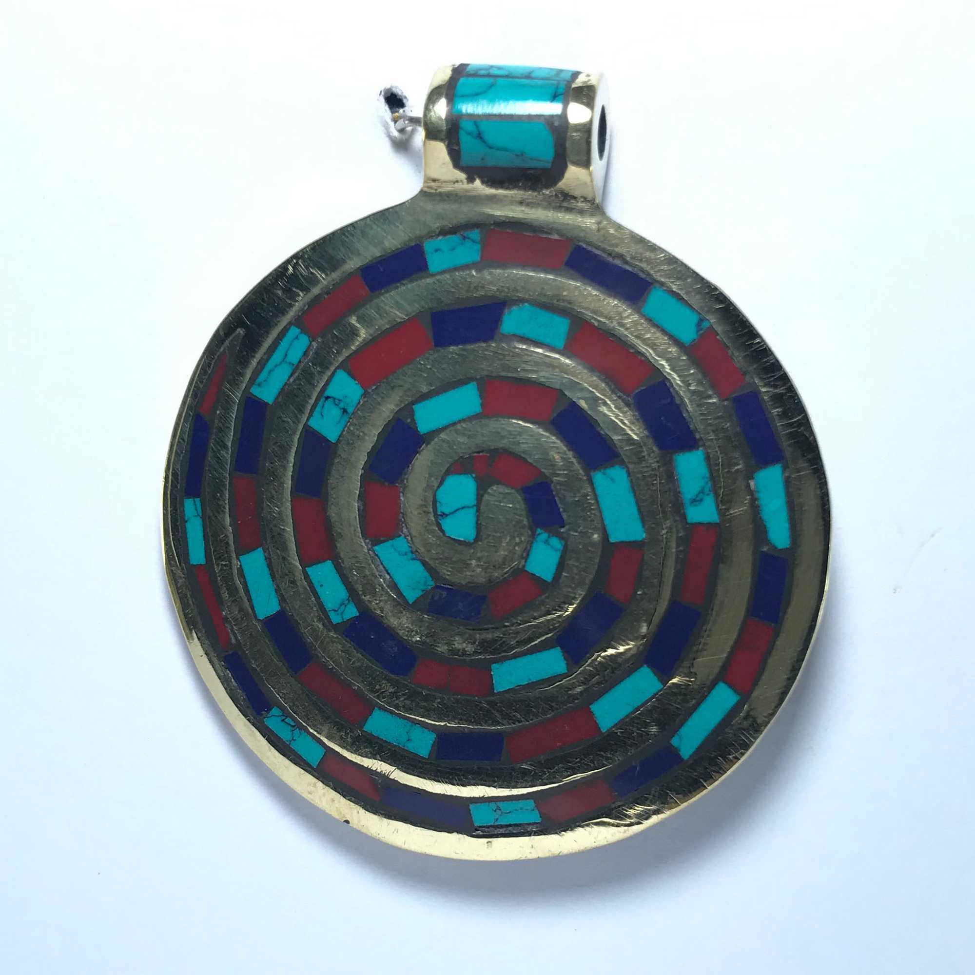 Metal Spiral Pendant <span Style=