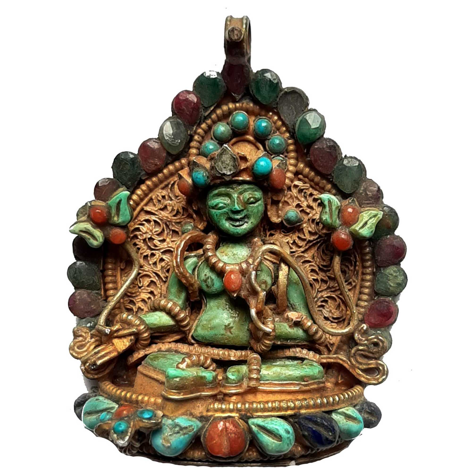 Tibetan Green Tara Pendant <span Style=