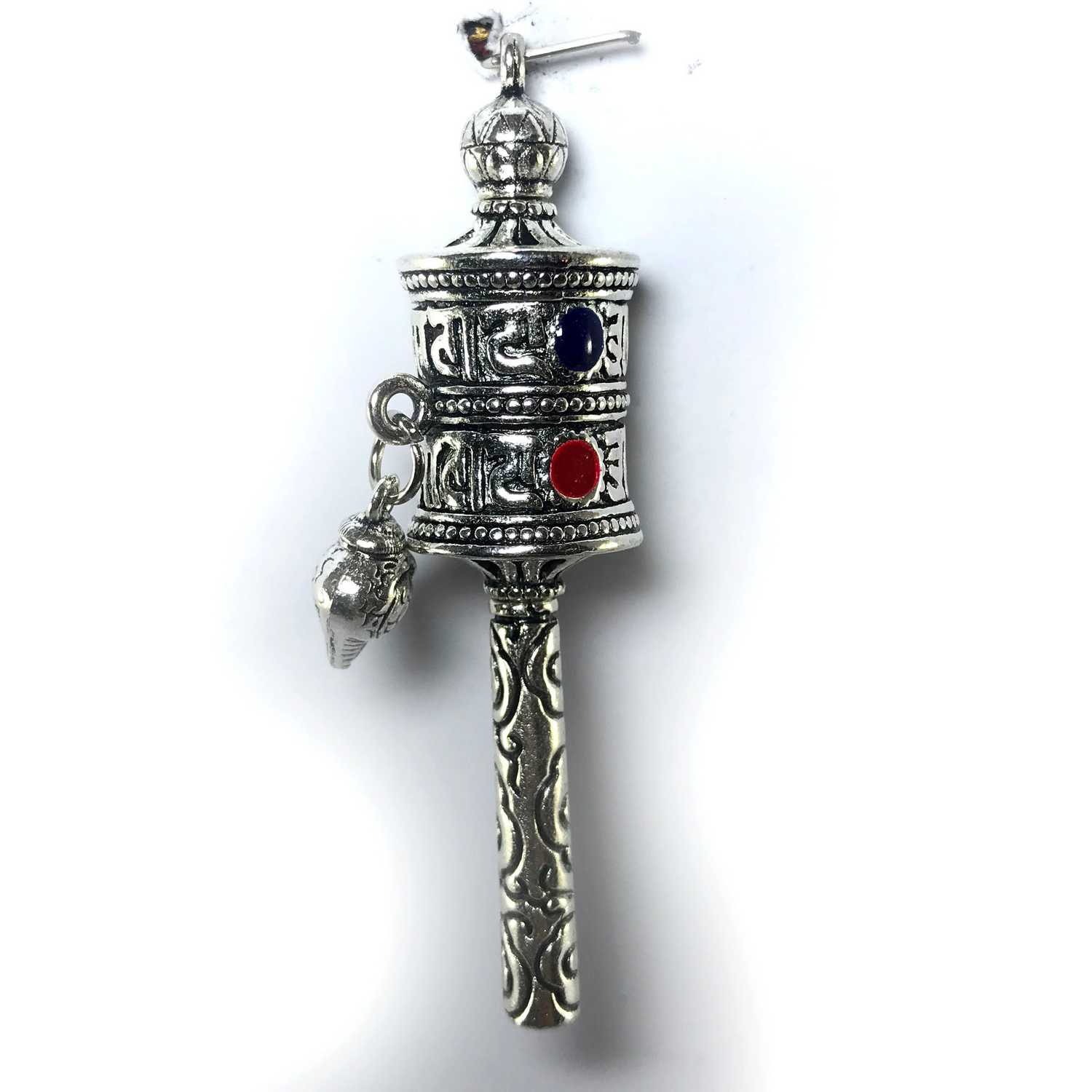 Metal Prayer Wheel Pendant