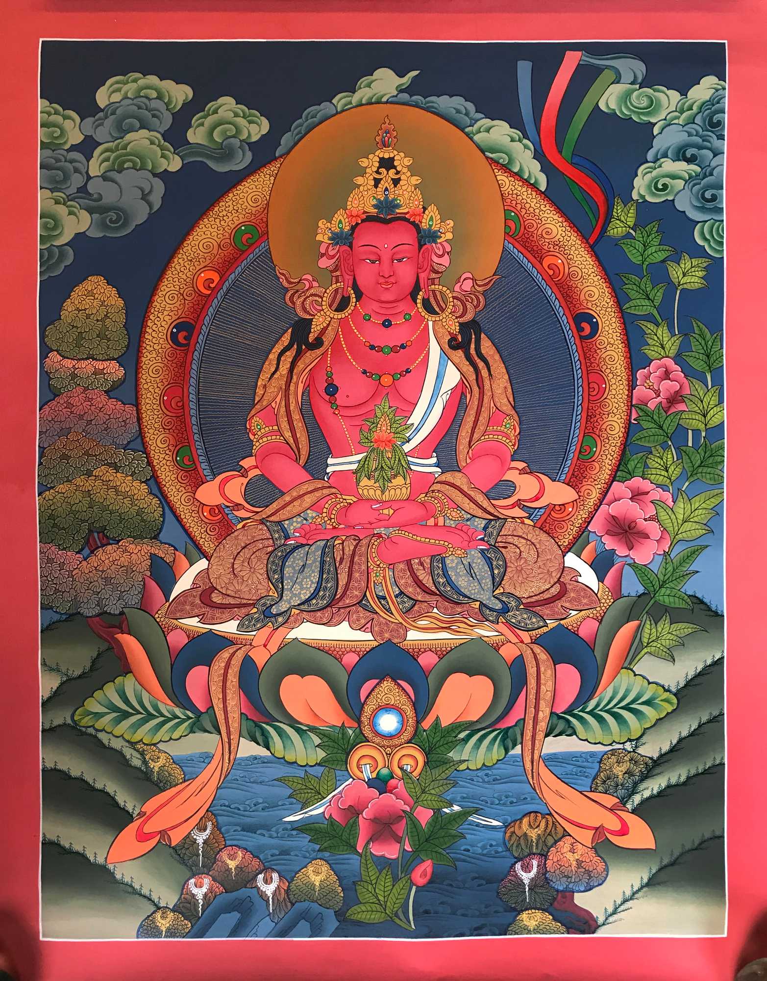 Tibetan Thangka <span Style=