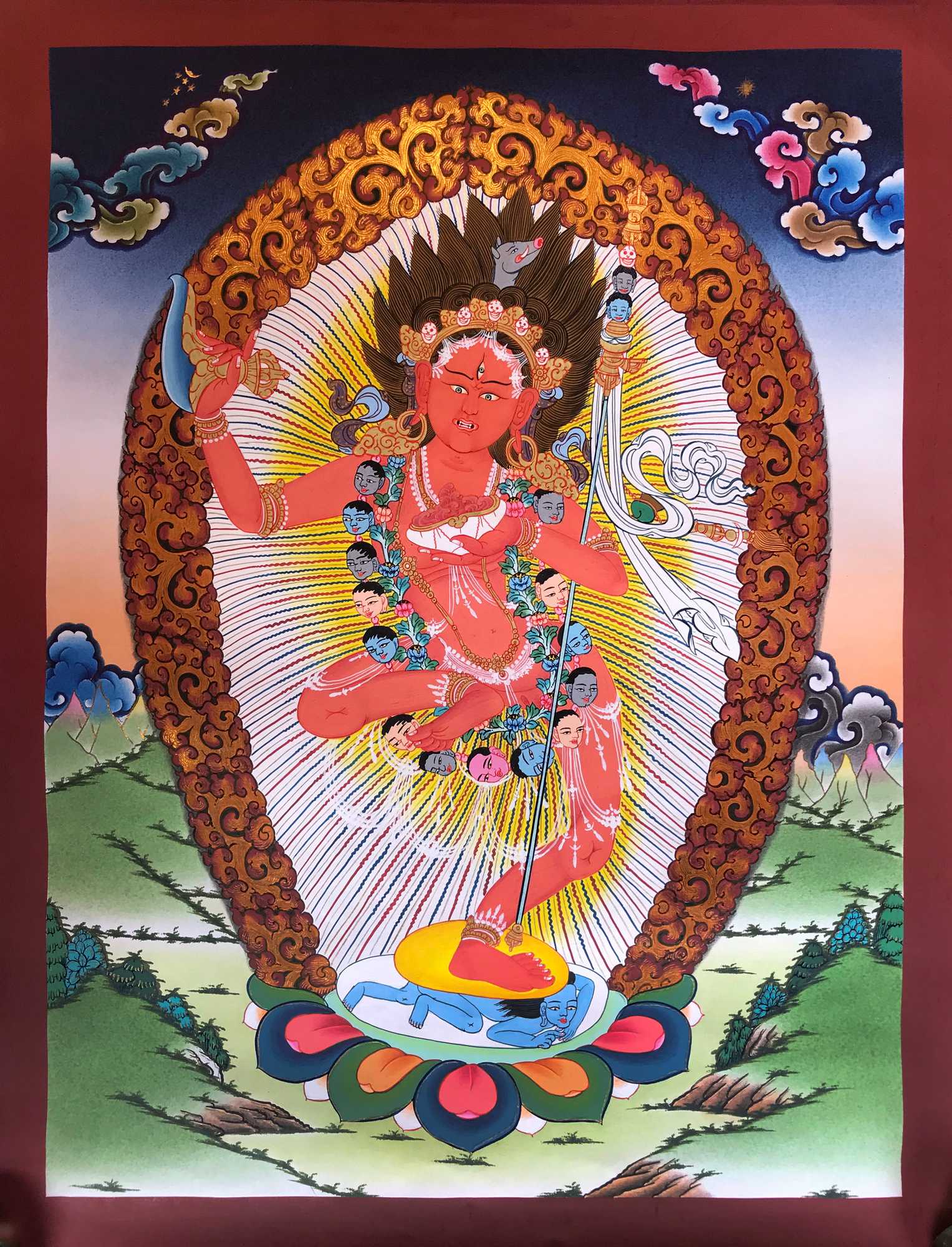 Tibetan Thangka <span Style=