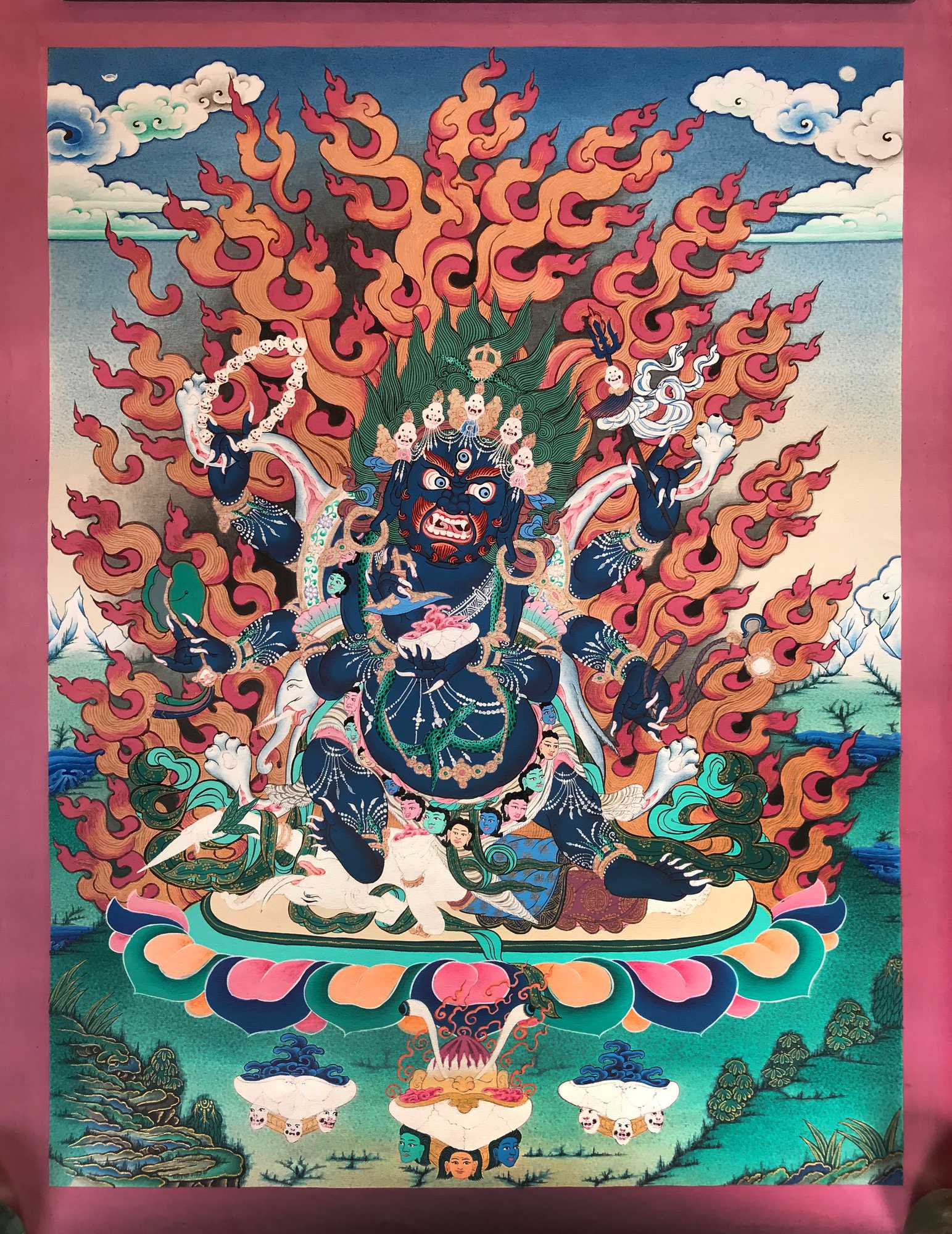 Tibetan Thangka <span Style=