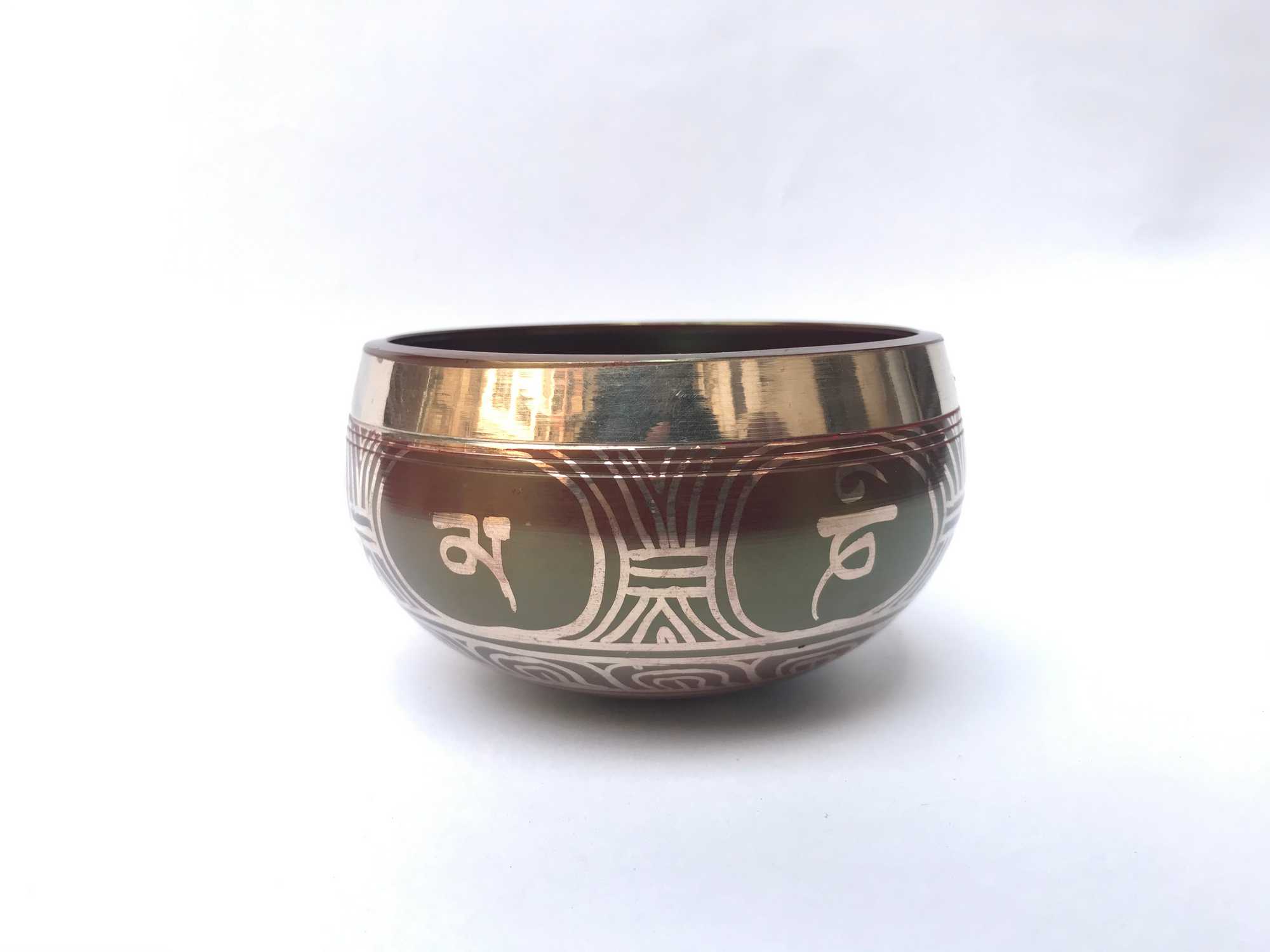 bronze, Casting Singing Bowls,with Buddha Eye In red, select Accessories