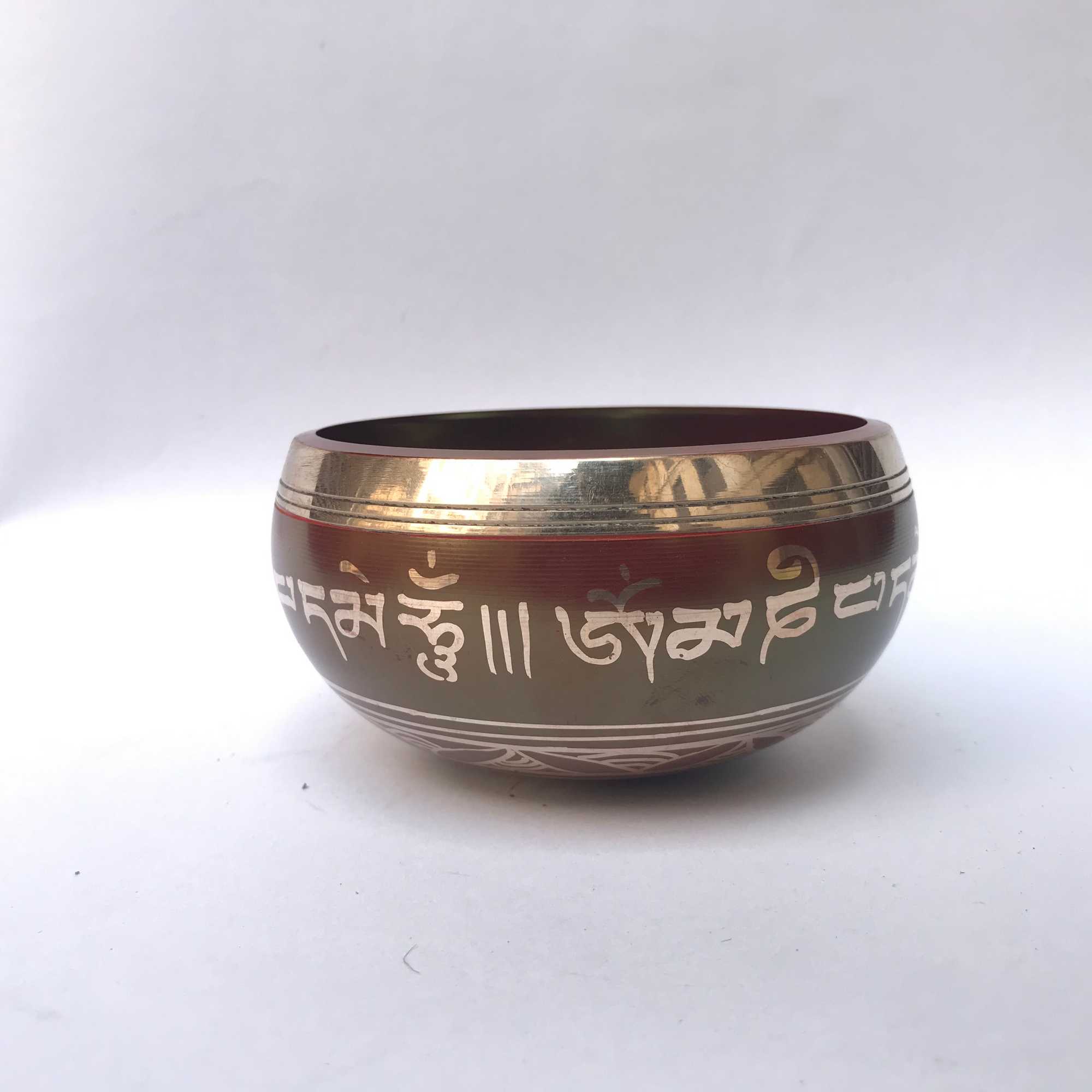 bronze, Casting Singing Bowls, With Buddha Eye In red, select Accessories