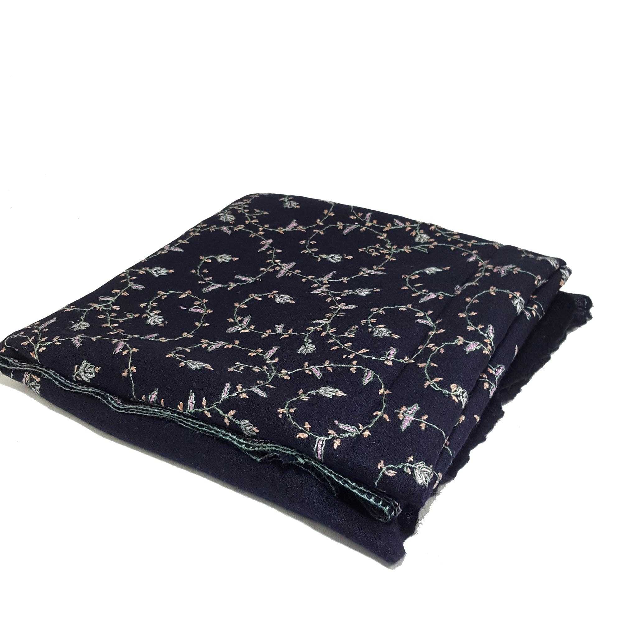 Ring Shawl, Delicate Two-ply Woolen Ring Shawl: Embroidered Beauty, Lightweight, <span Style=