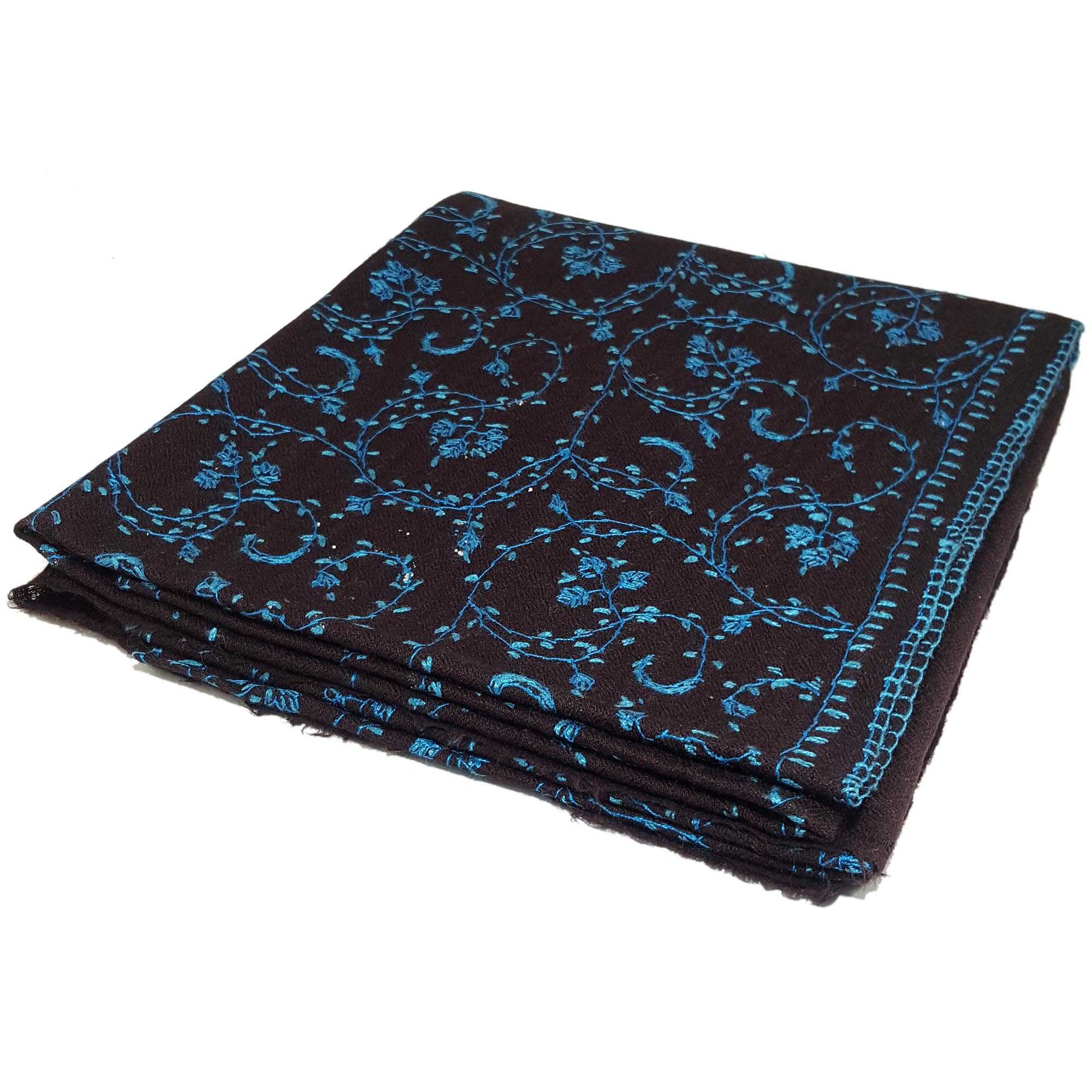 Ring Shawl, Delicate Two-ply Woolen Ring Shawl: Embroidered Beauty, Lightweight, <span Style=