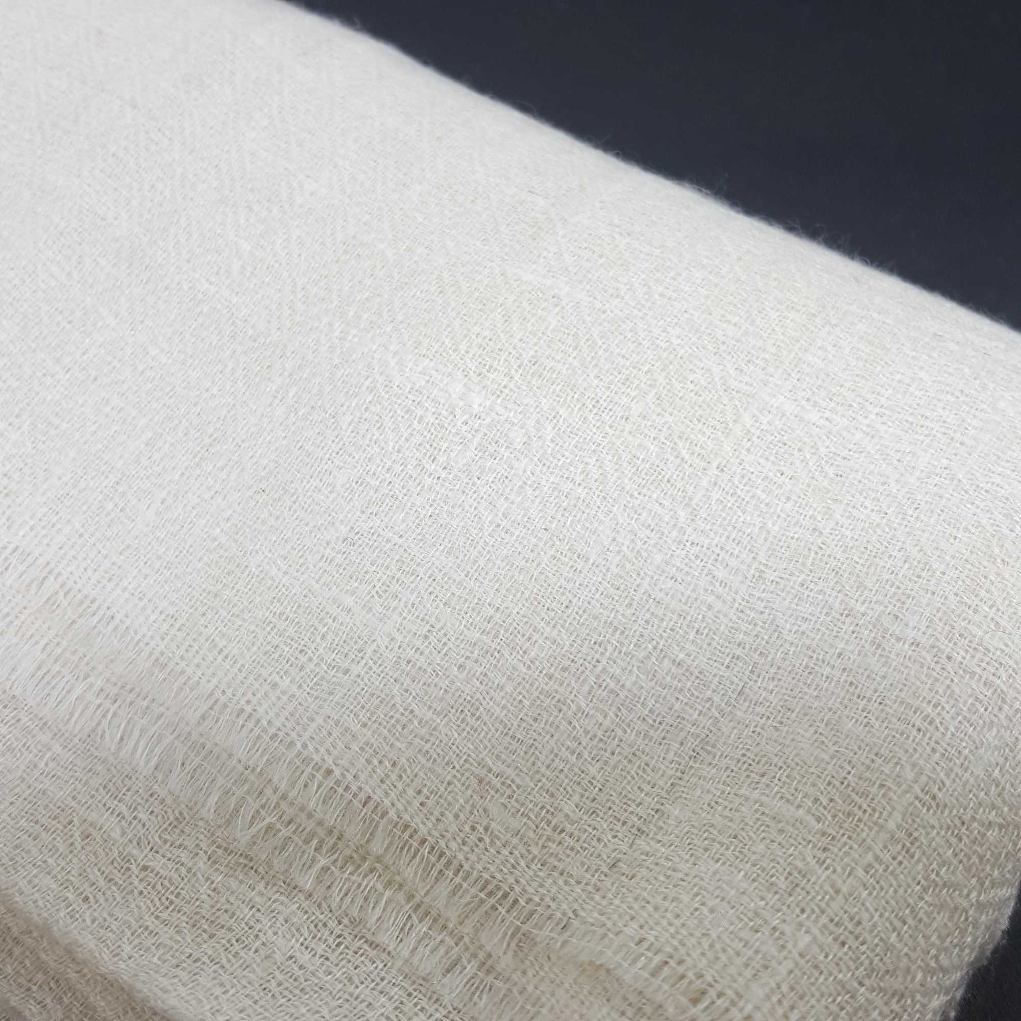Ring Shawl hq,a Thin, Soft, And Light Shawl For All-weather Use, Two-ply Wool, Real Pashmina Wool, Natural Color