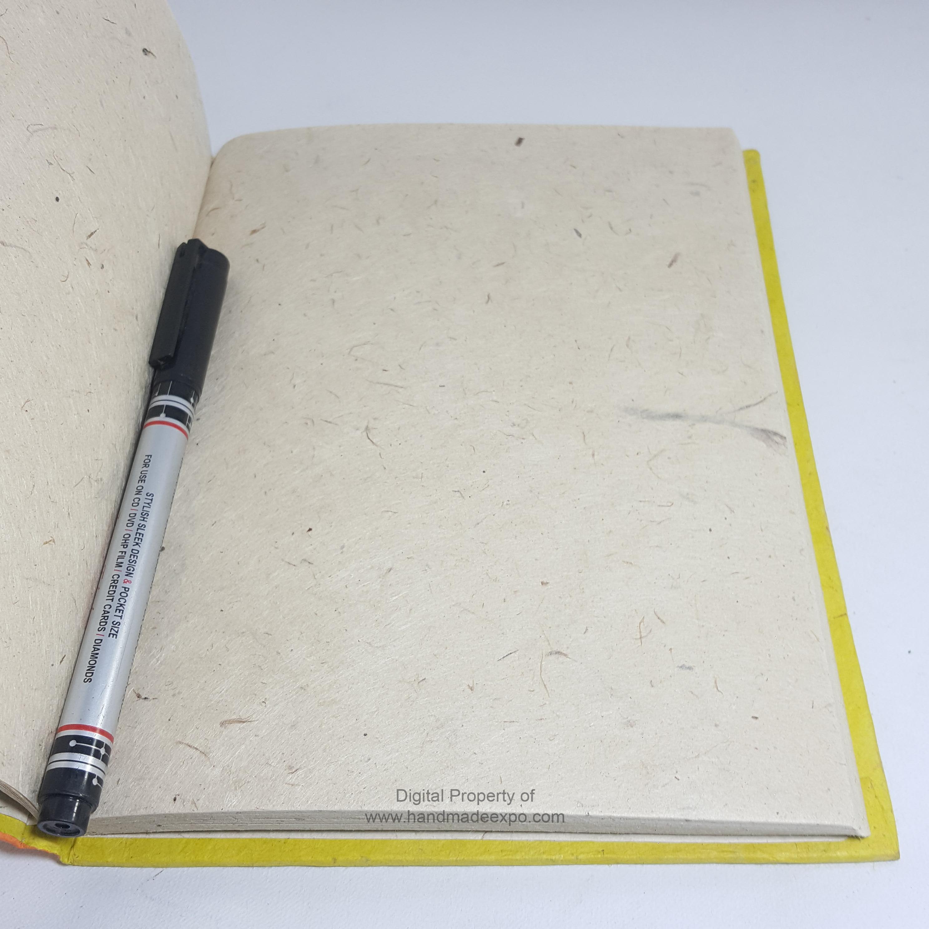 Mithila Design,lokta Paper medium Notebook, 45 Pages, 2 Fishes, mithila Art