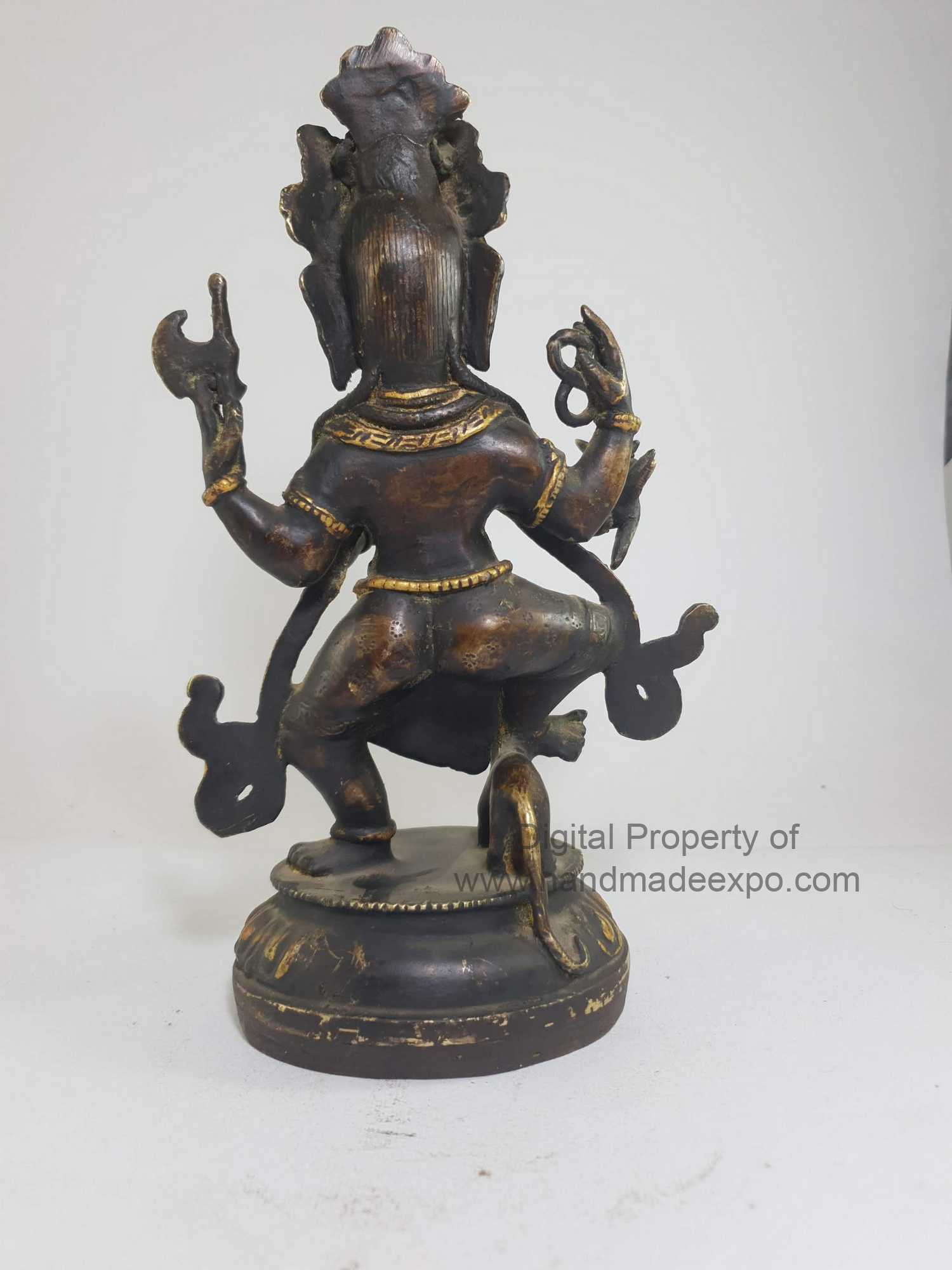 Tibetan Statue Of Ganesh antique Finishing