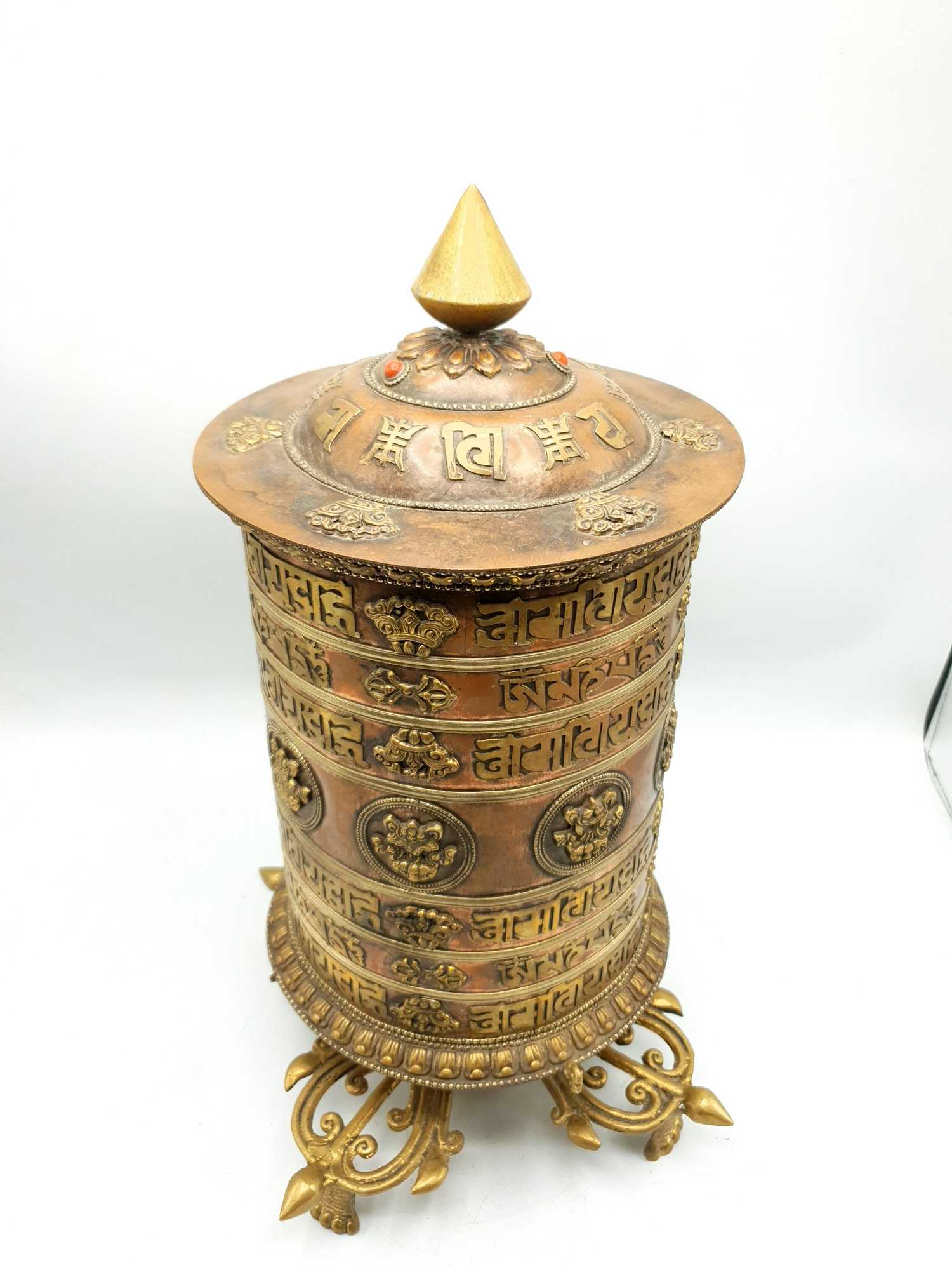 Large Size, Table Prayer Wheel With Mantra
