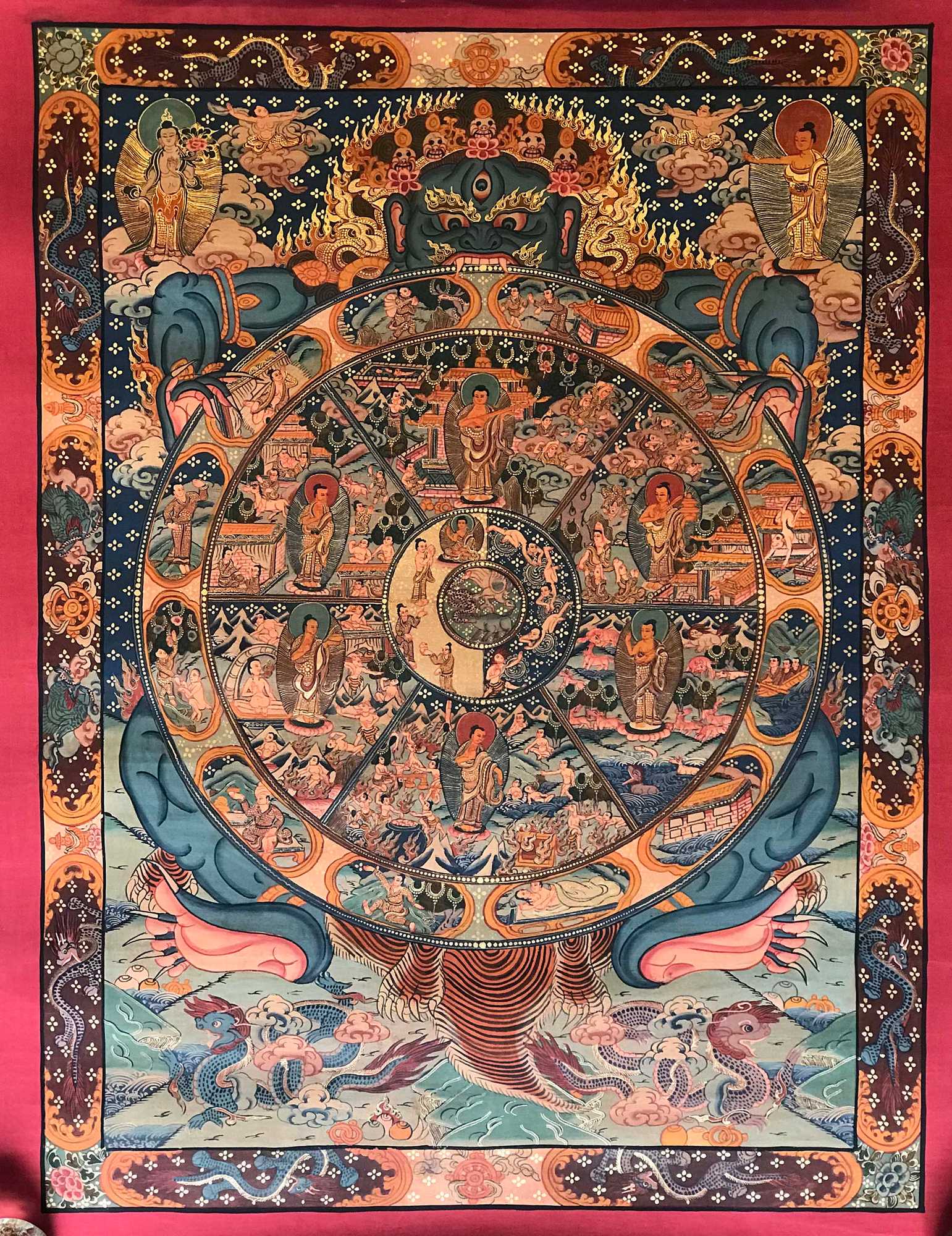 Tibetan Thangka <span Style=