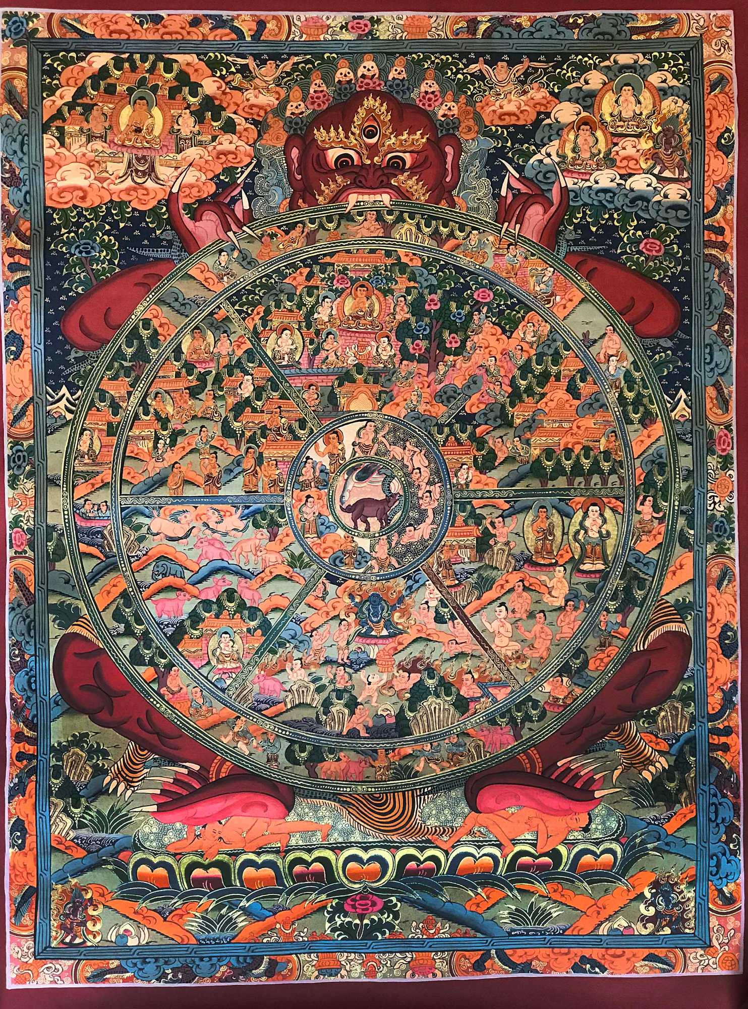 Tibetan Thangka <span Style=