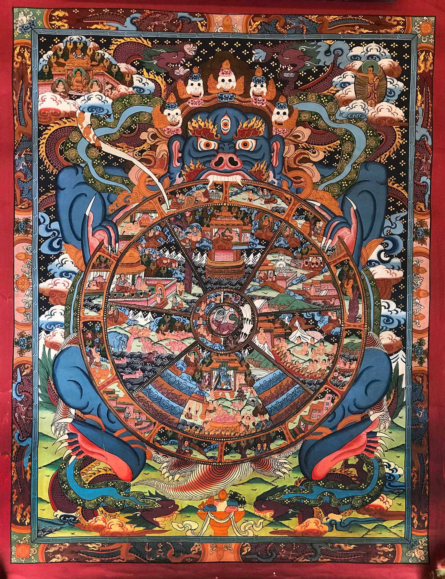 Tibetan Thangka <span Style=