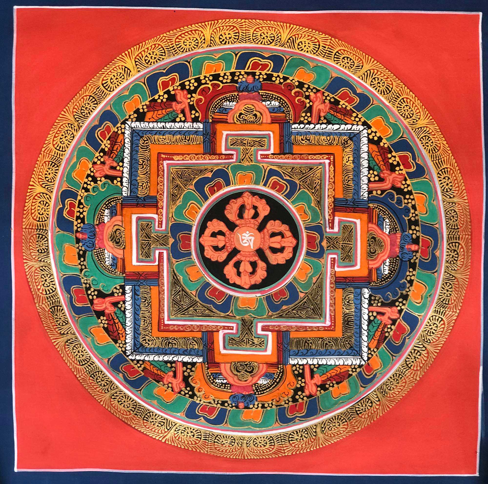 Tibetan Square Mandala <span Style=