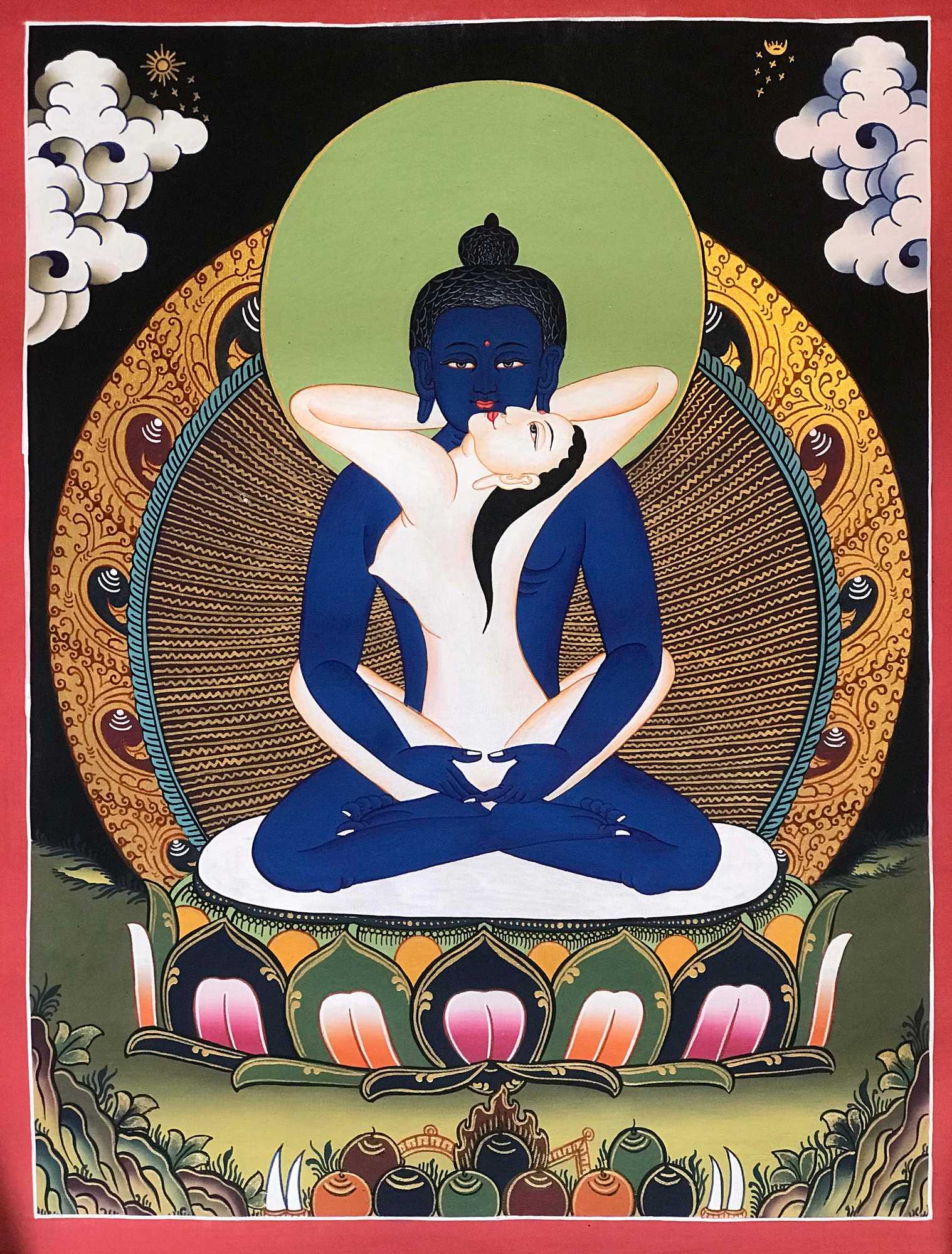 Tibetan Thangka <span Style=