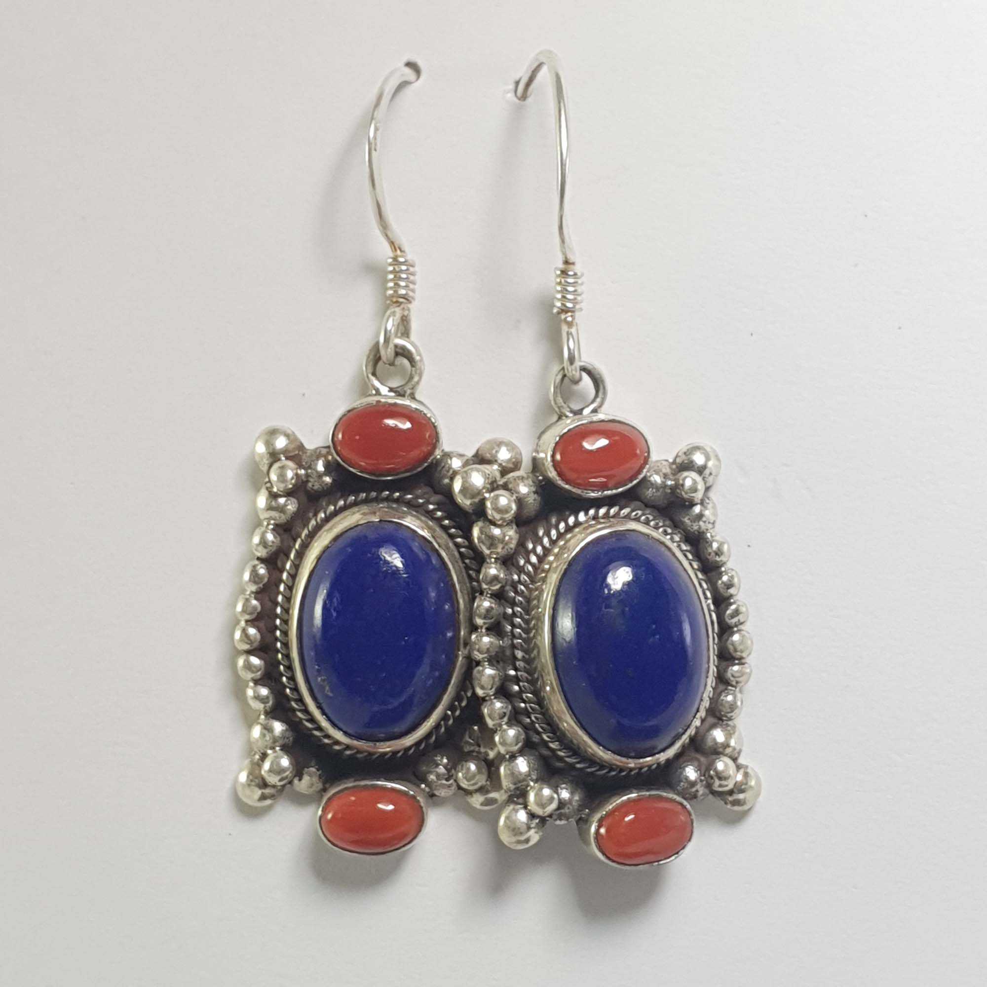 Nepali Handmade Silver Earring <span Style=