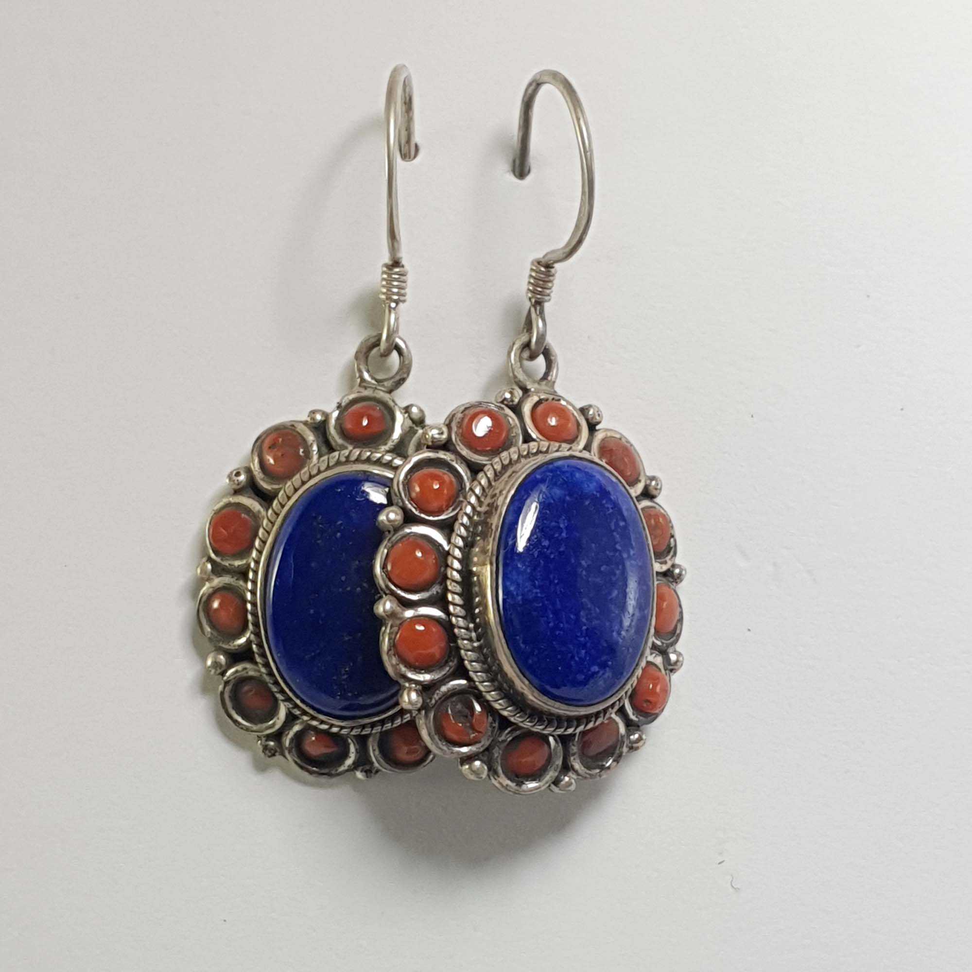 Nepali Handmade Silver Earring <span Style=