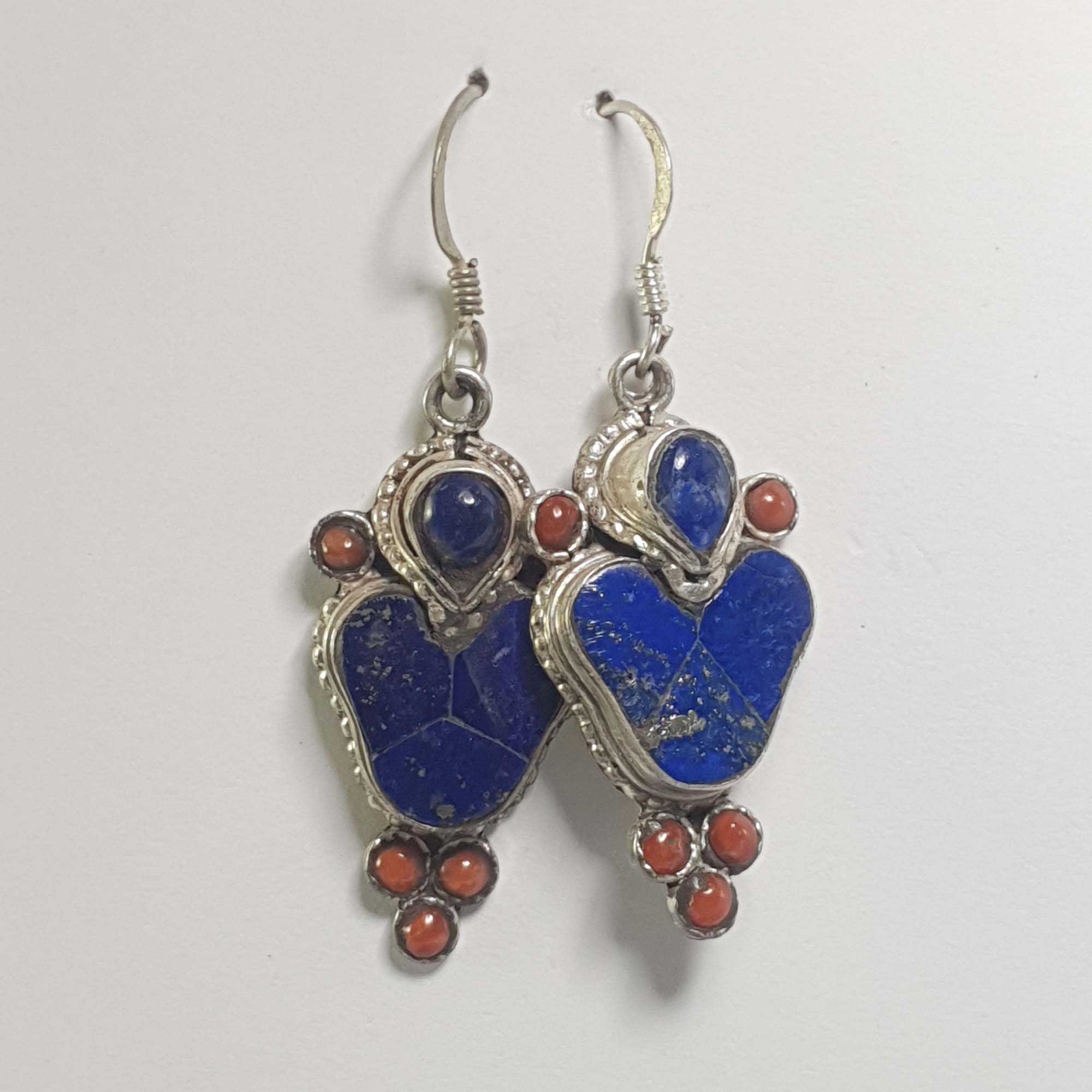 Nepali Handmade Silver Earring <span Style=