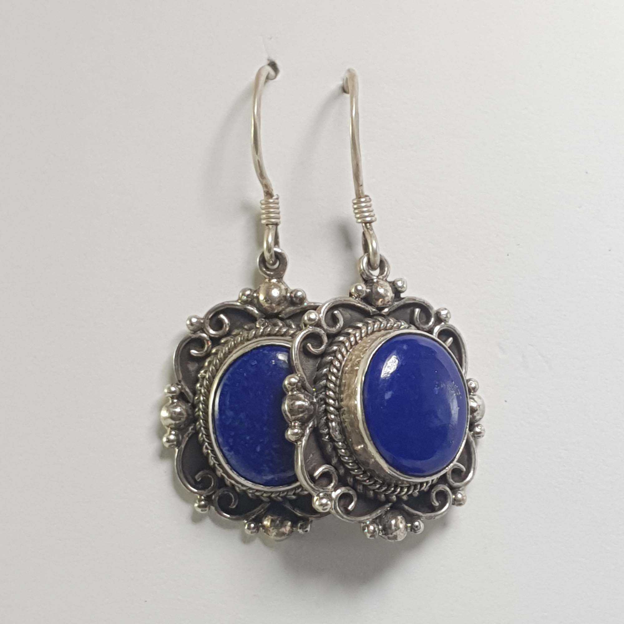 Nepali Handmade Silver Earring <span Style=