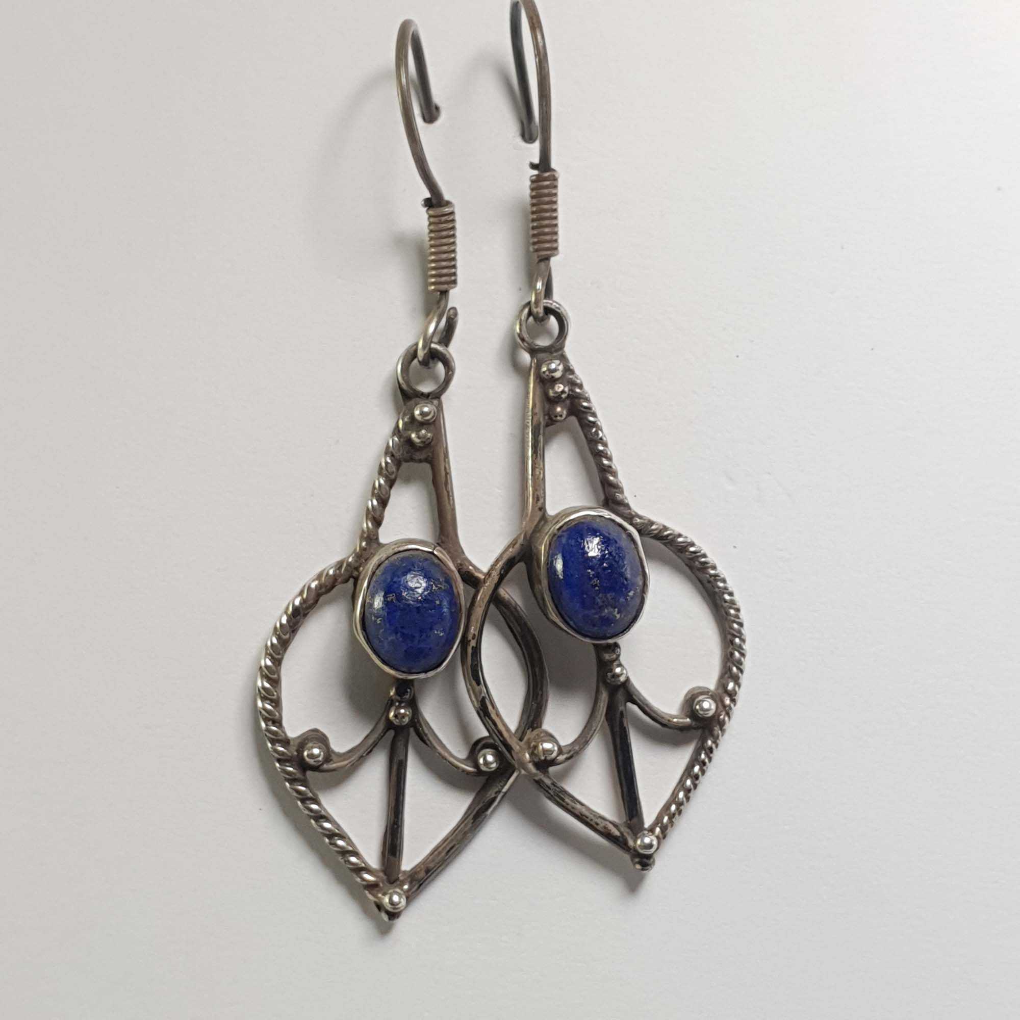 Nepali Handmade Silver Earring <span Style=