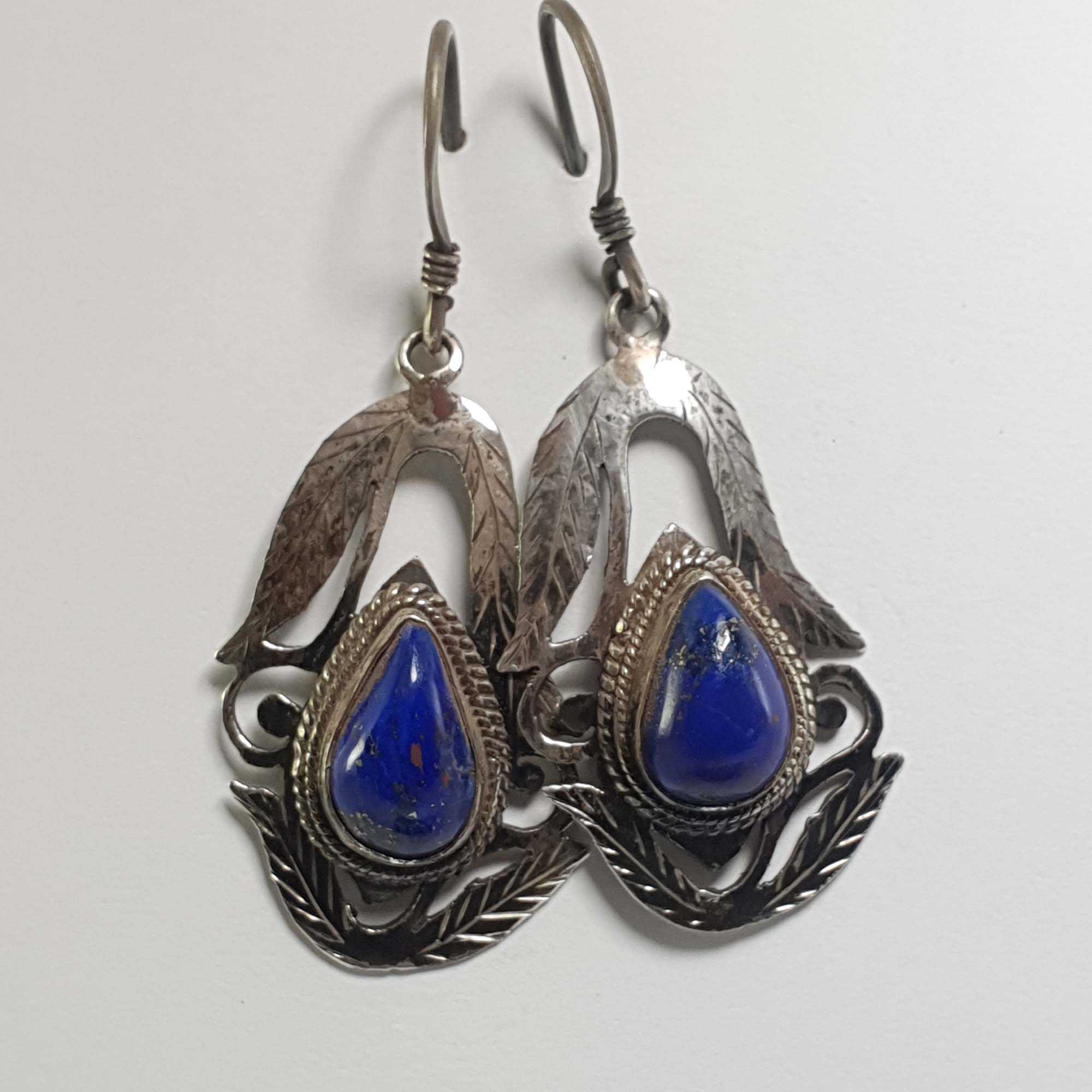 Nepali Handmade Silver Earring <span Style=