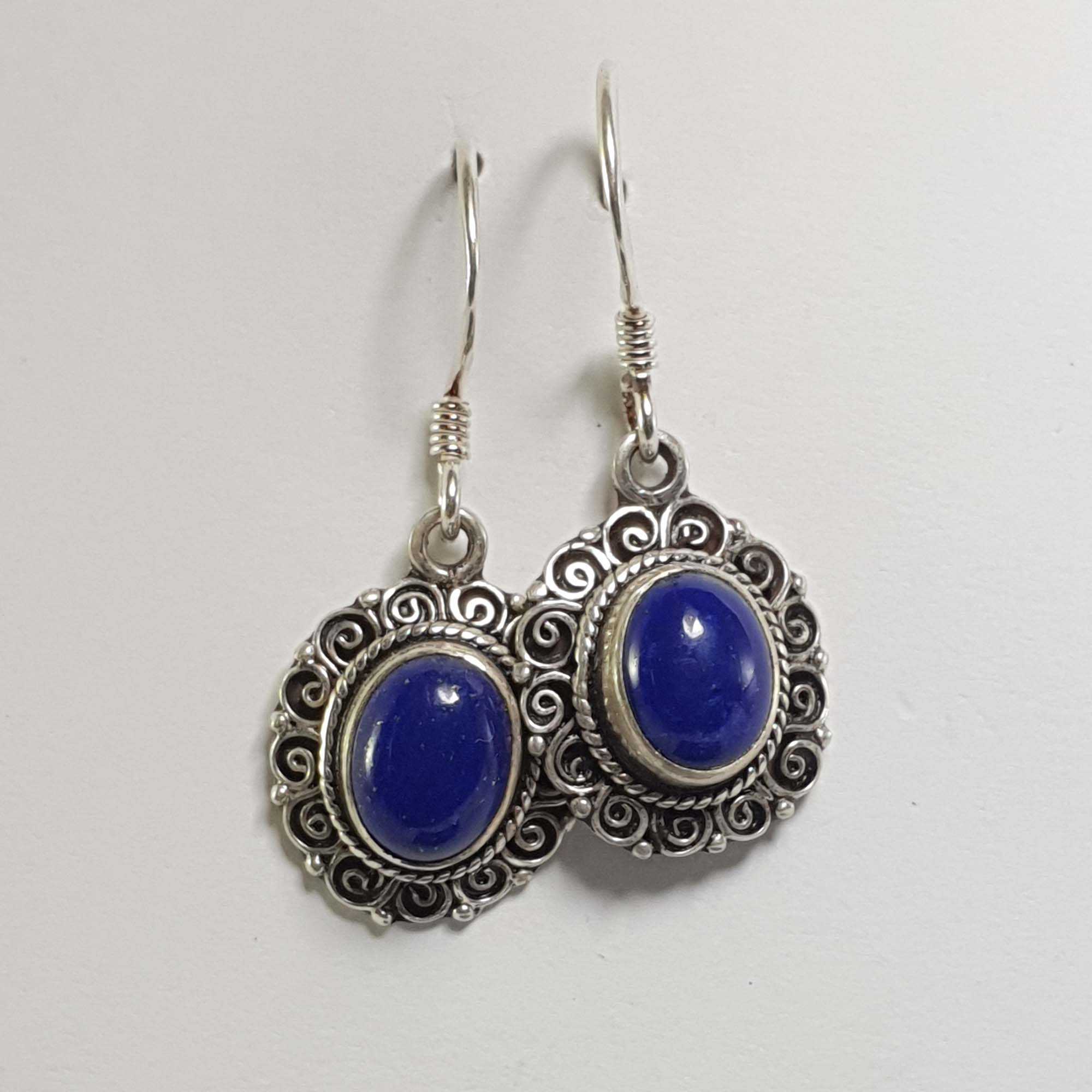 Nepali Handmade Silver Earring <span Style=