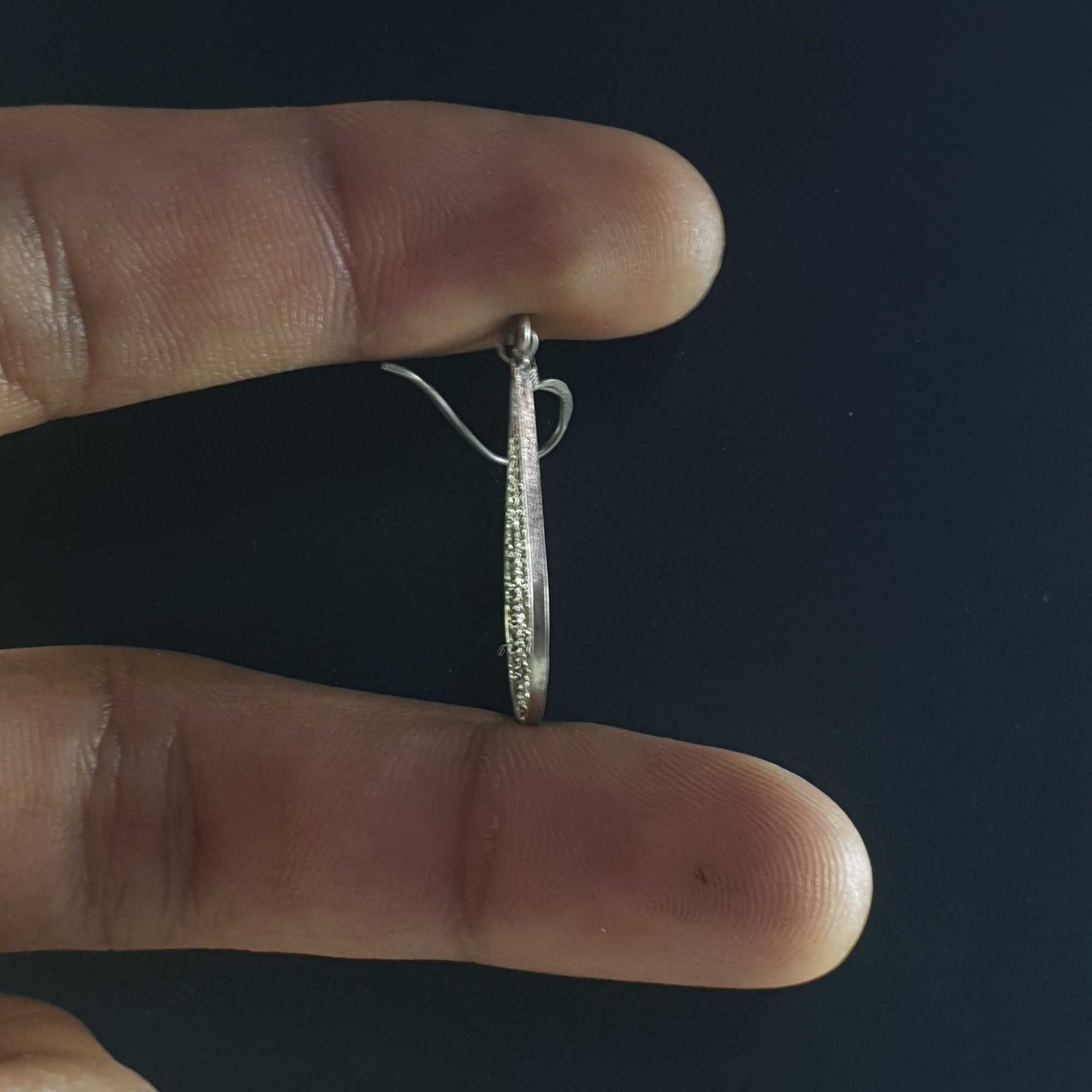 Silver Earrings With