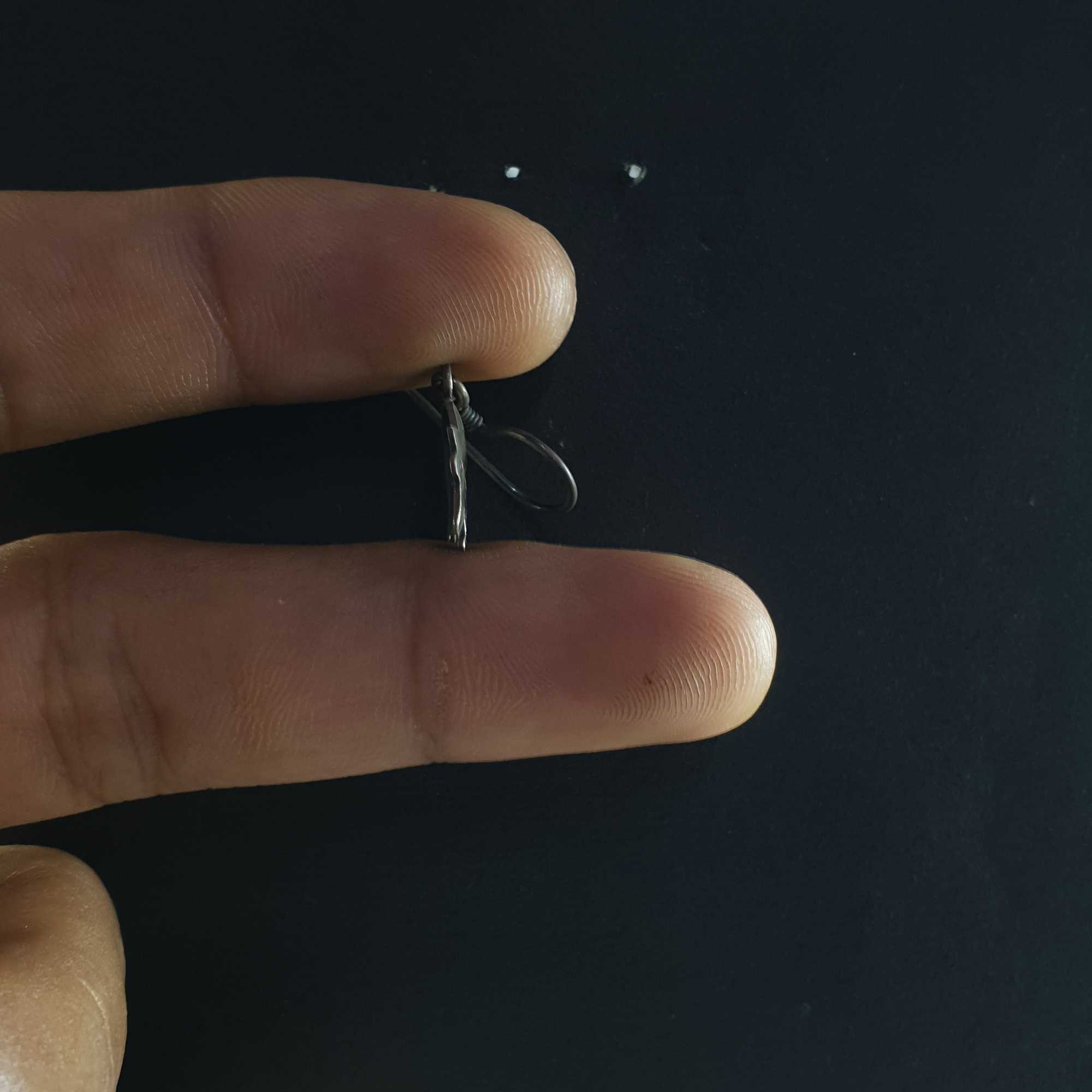 Silver Earrings With