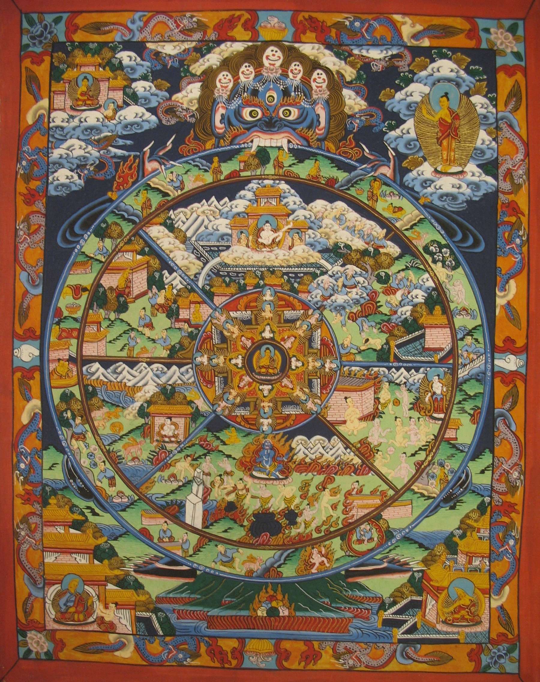 Tibetan Thangka <span Style=