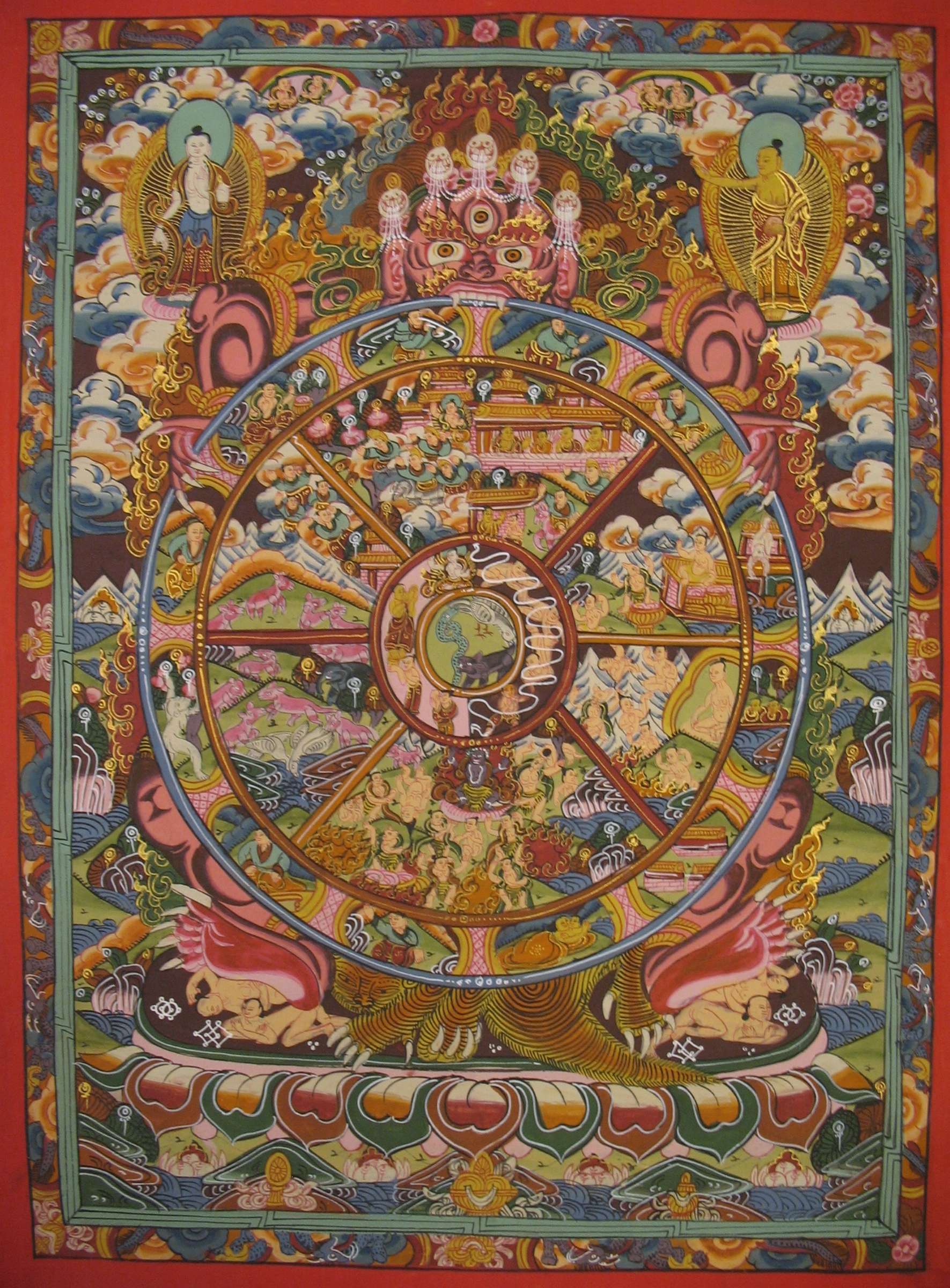 Tibetan Thangka <span Style=