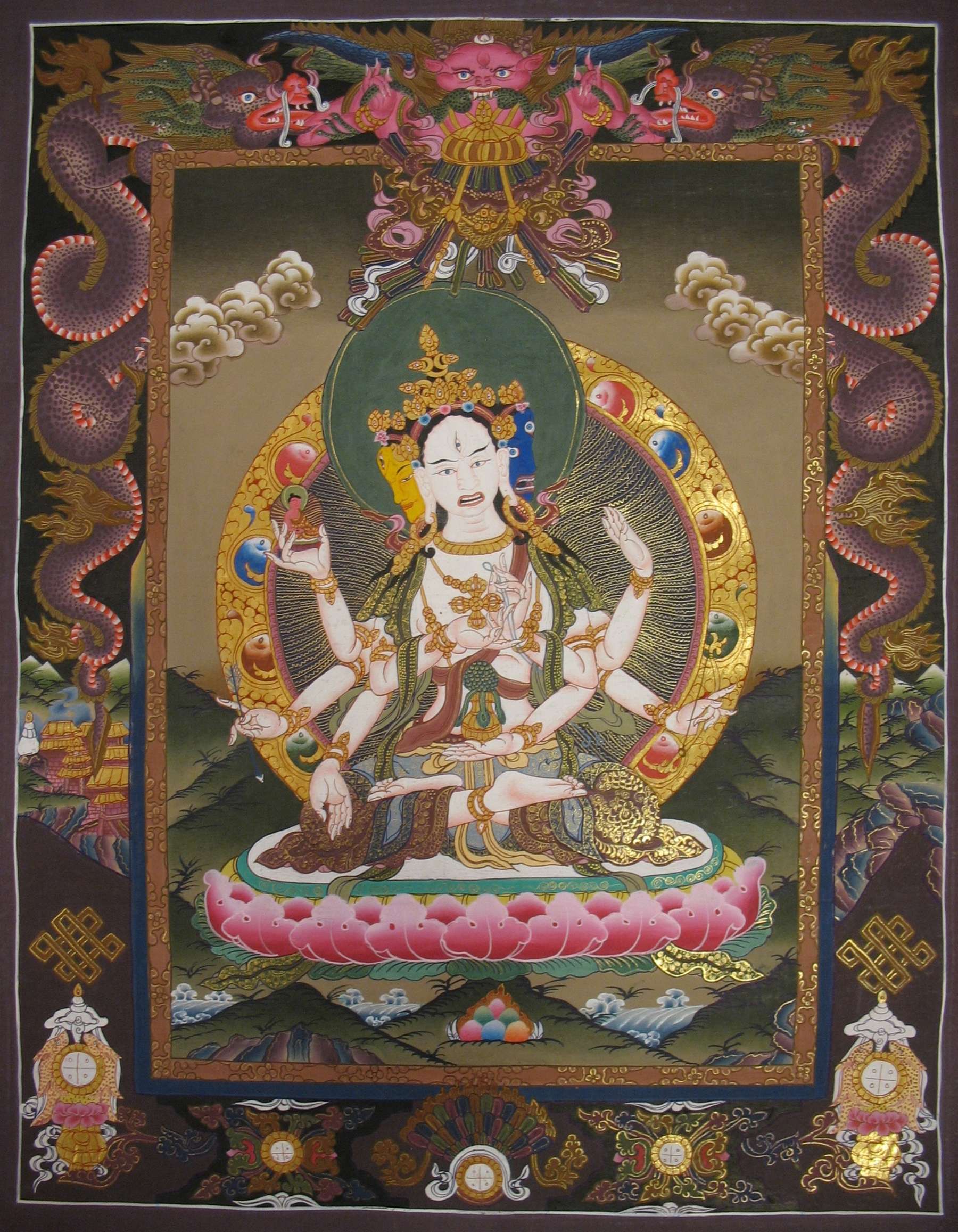 Tibetan Thangka <span Style=