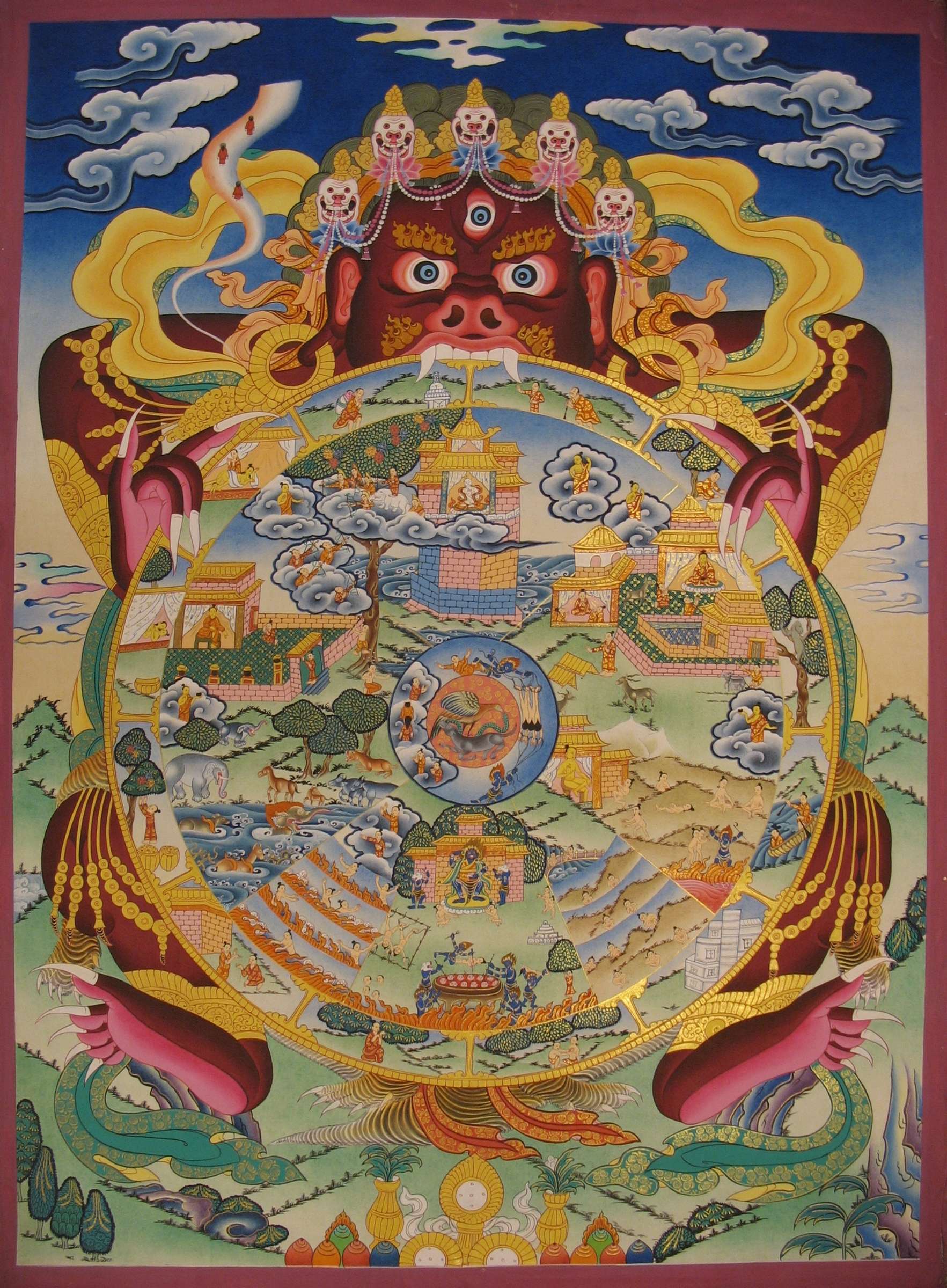 Tibetan Thangka <span Style=