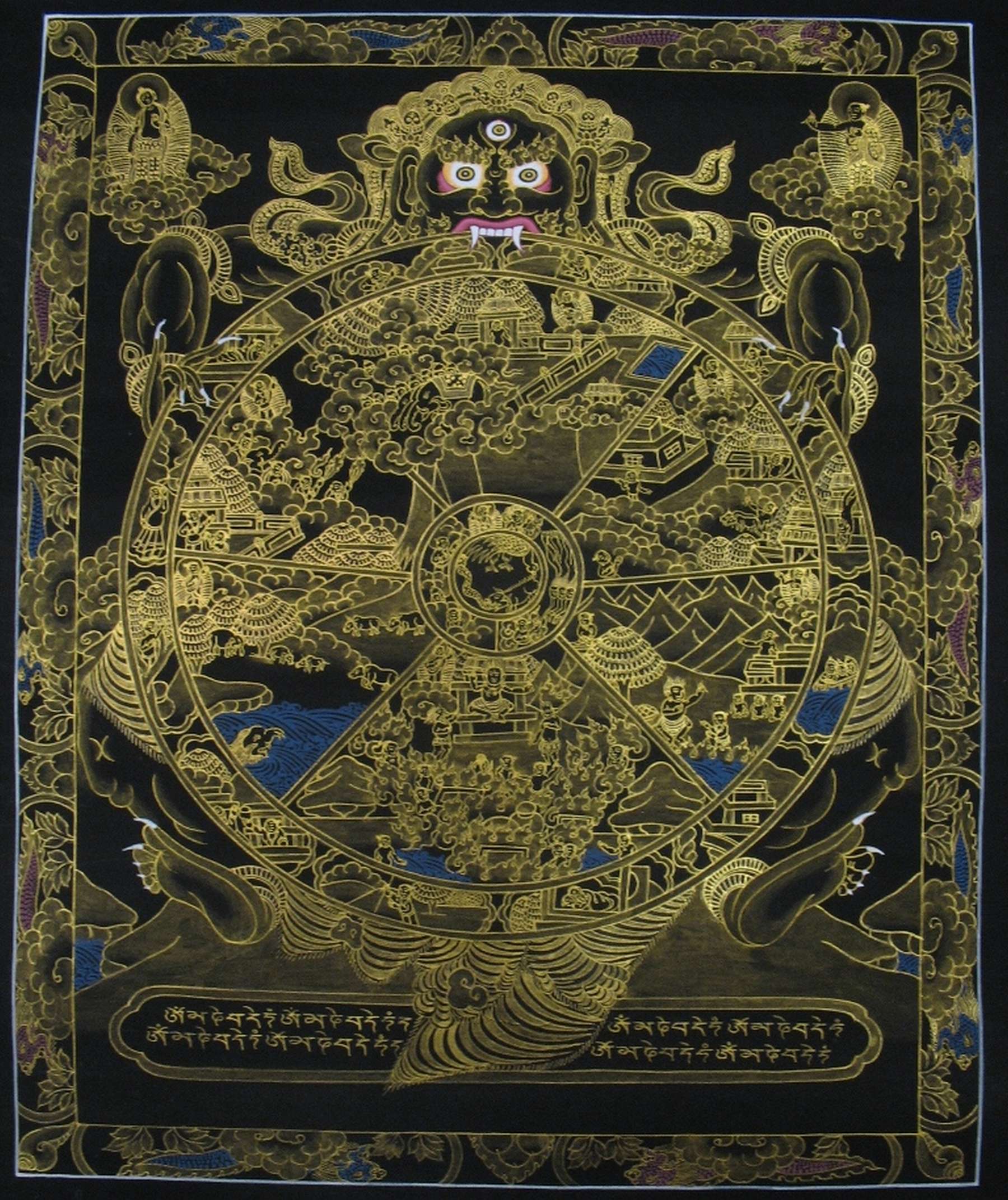 Tibetan Thangka <span Style=