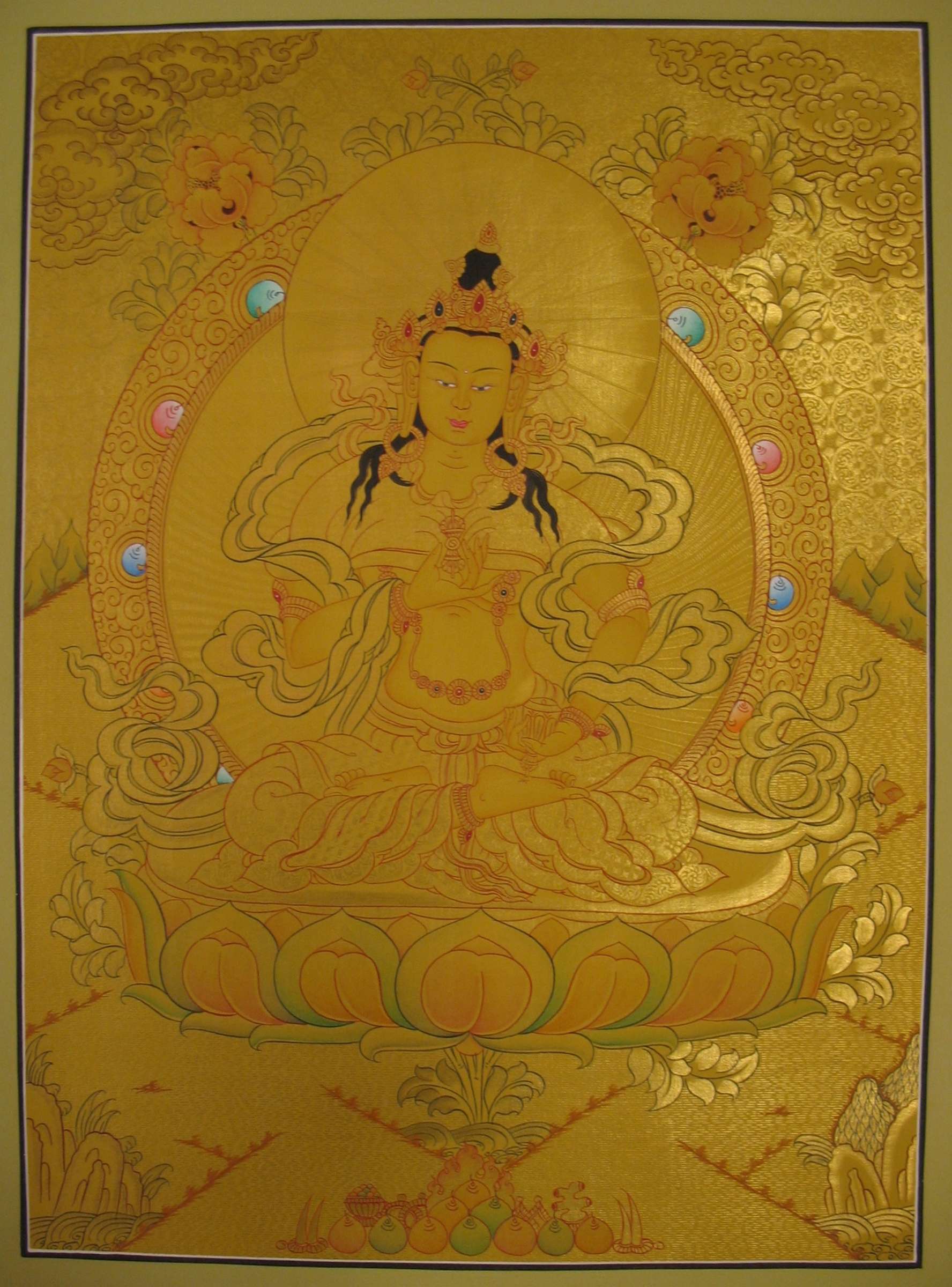 Tibetan Thangka <span Style=