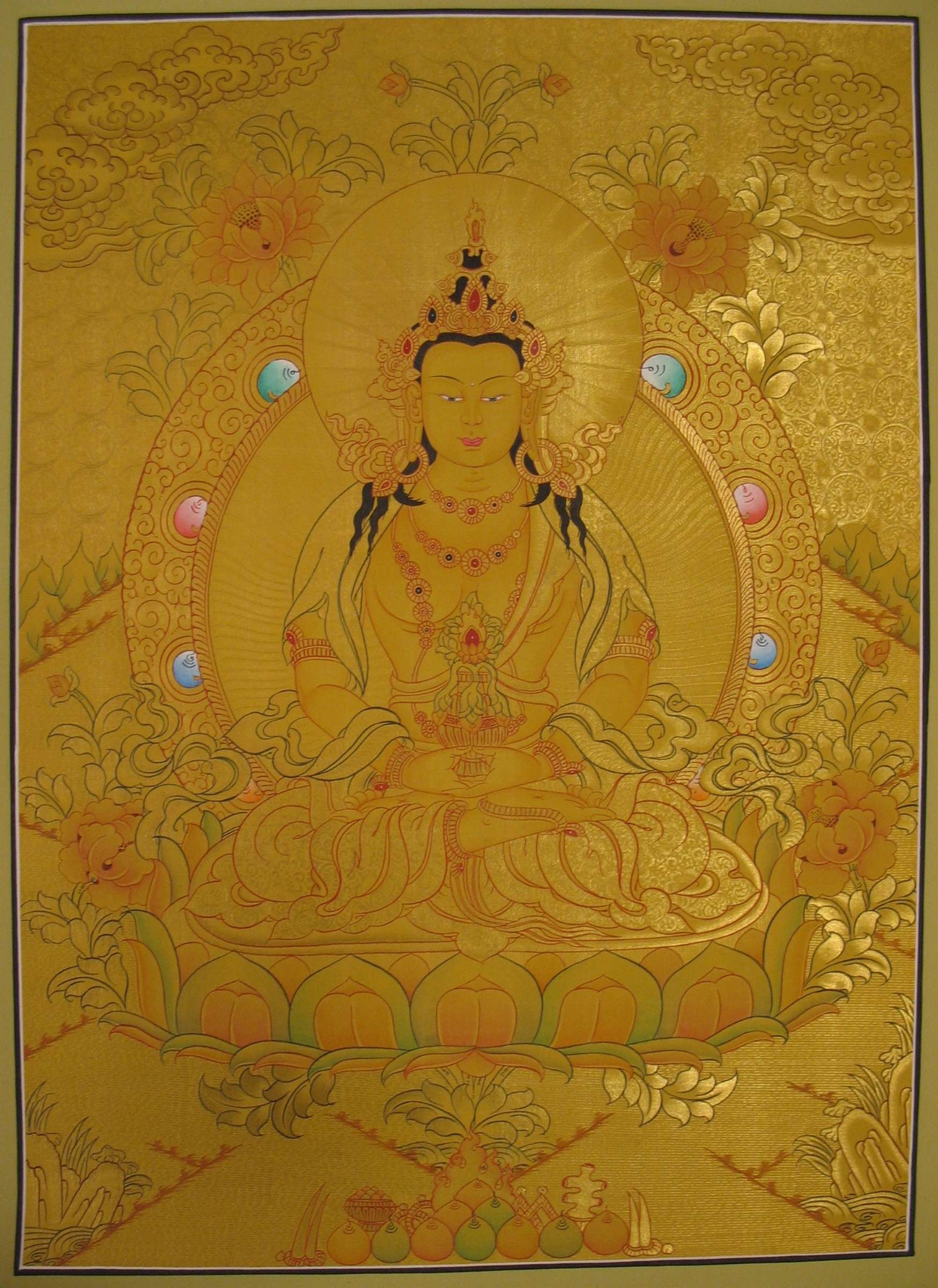 Tibetan Thangka <span Style=